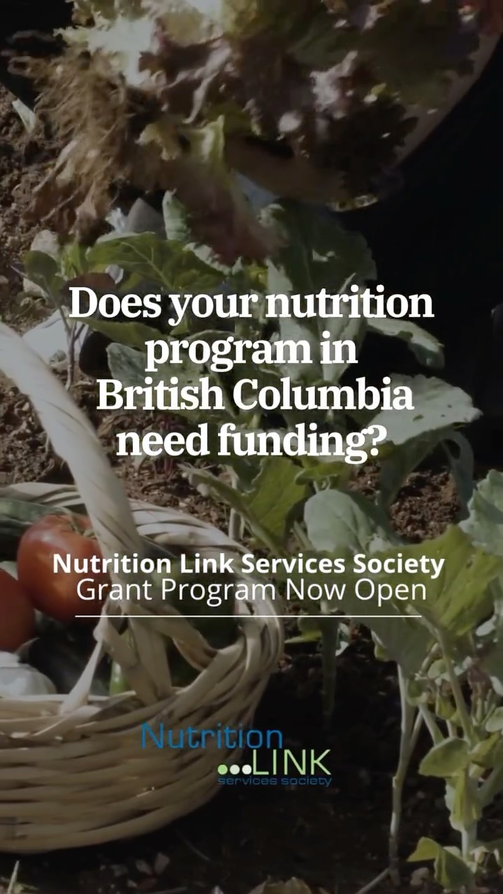 📢 Now Open: 2026 NutritionLink Grant Applications
NutritionLink Services Society (NLS) is now accepting applications from registered charities and qualified donees across British Columbia offering food literacy programming to enhance nutrition knowledge, food skills, and community health.
We offer two grant streams:
1️⃣ Start-Up Grant – for new or renewed nutrition-focused projects
2️⃣ Enhancement Grant – for existing programs seeking additional funds to expand access and participation
📅 Application Deadline: September 30, 2025
🔗 Learn more and apply: www.nutritionlink.org
Please share this opportunity with eligible organizations working to improve food literacy and nutrition education across B.C.
#NutritionLinkGrants #FoodLiteracyBC #CommunityNutrition #NutritionFunding #NonprofitBC #GrantOpportunity #PublicHealthBC