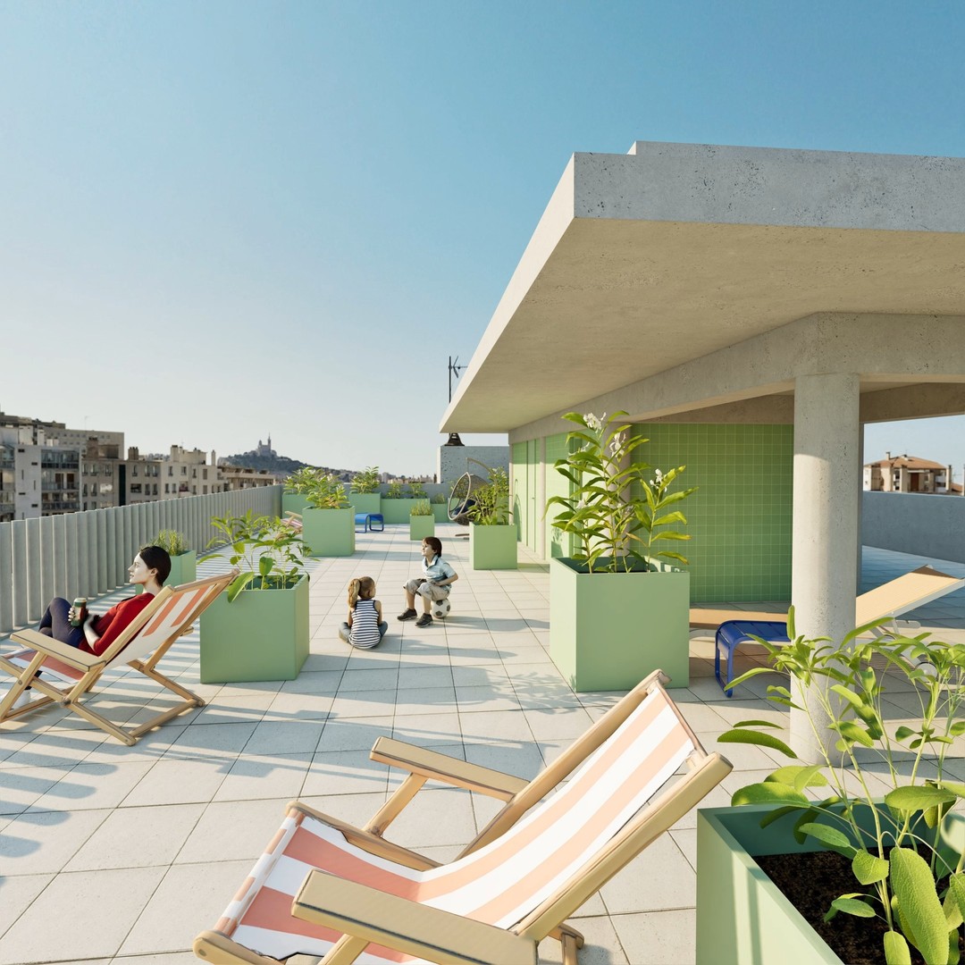 🌇 Une terrasse sur le toit… à imaginer ensemble 🌇 Une terrasse sur le toit… à imaginer ensemble ☀️
Dans votre Immeuble Idéal (Marseille 5ᵉ), la toiture-terrasse partagée de 200 m² est un lieu d’exception, accessible à tous les habitants, à 360° sur la ville.
Mais surtout, c’est un espace à inventer collectivement, selon les envies de ses usagers.
Trois ambiances sont proposées au vote :
🍳 Une cuisine partagée en plein ciel, pour des soirées conviviales au coucher du soleil,
🌱 Des bacs plantés et un jardin d’aromates, pour cultiver basilic, thym et menthe en pleine ville,
🪑 Un mobilier de détente avec des poufs, pour lire, discuter, se reposer, rêver.
👥 Chaque futur habitant pourra voter et contribuer à créer un rooftop à son image : utile, végétal ou chill — ou un peu tout à la fois !
Mais ce n’est pas tout :
🌱 Un jardin commun de 130 m² pour respirer et se ressourcer,
🤝 Un espace collectif au RDC pour créer, travailler, se rencontrer.
Un lieu de vie partagé, pensé par @modusaedificandi x @procivisprovence , pour habiter autrement.
📞 Vous aussi, venez façonner ce projet unique :
📱 06 74 01 32 79
📧 contact@immeuble-ideal.fr
🌐 www.immeuble-ideal.fr
@fidelisinvest — Vue sur Vert
#Marseille #ToitureTerrasse #RooftopPartagé #CuisineCollective #JardinUrbain #MobilierDesign #HabitatParticipatif #CoConstruction #ArchitectureConviviale #ImmobilierNeuf #ModusÆdificandi #ProcivisProvence #VilleDuQuartDHeure #DesignCollectif #VivreEnsembl