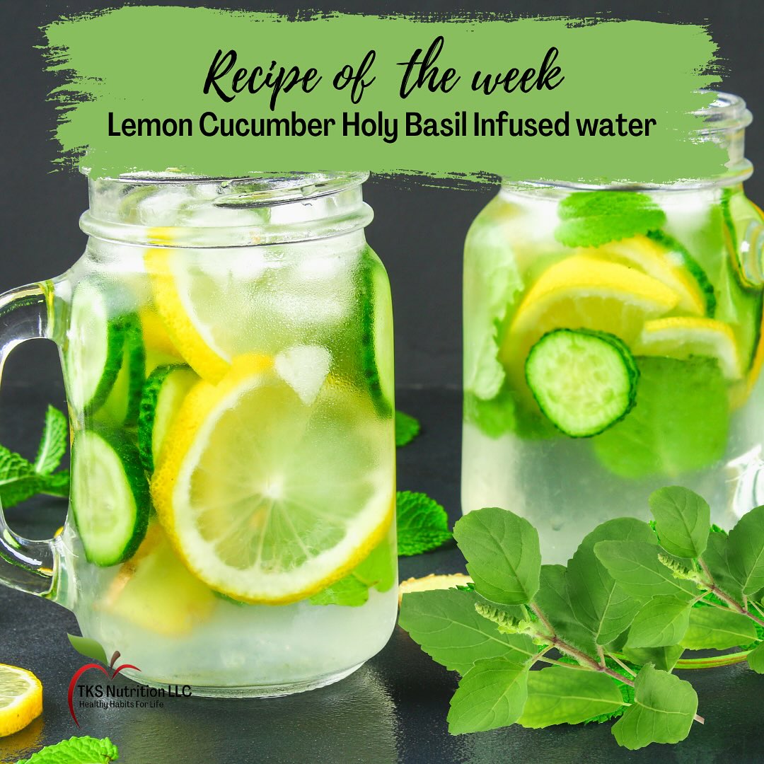 👩🍳Recipe of the Week👩🍳
✨ Add a few fresh Holy Basil (Tulsi) leaves with slices of cucumber or lemon to filtered water.
Let it chill and infuse for a few hours.
🌱 Holy Basil has adaptogenic properties to help your body manage stress. Pair it with hydrating produce and you’ve got a daily drink that’s both refreshing and nourishing for your gut and overall health.
Perfect for busy women working on hormone balance, weight, and digestion—because small habits add up to lasting change. 💚
#remembertodrinkwater #hydrate #drinkwater #water #infusedwater #holybasil #nutrition #nourish
#healthyhabitsforlife #recipeoftheweek #healthytips #culinarynutrition #privatepractice #mealplans #nutritioneducator #nutritioneducation #nutritionist #healthpromotion #drinkwithpurpose #adaptogens #guthealth #hormonebalance #hydrationtips #stresssupport #digestivesupport #functionalnutrition