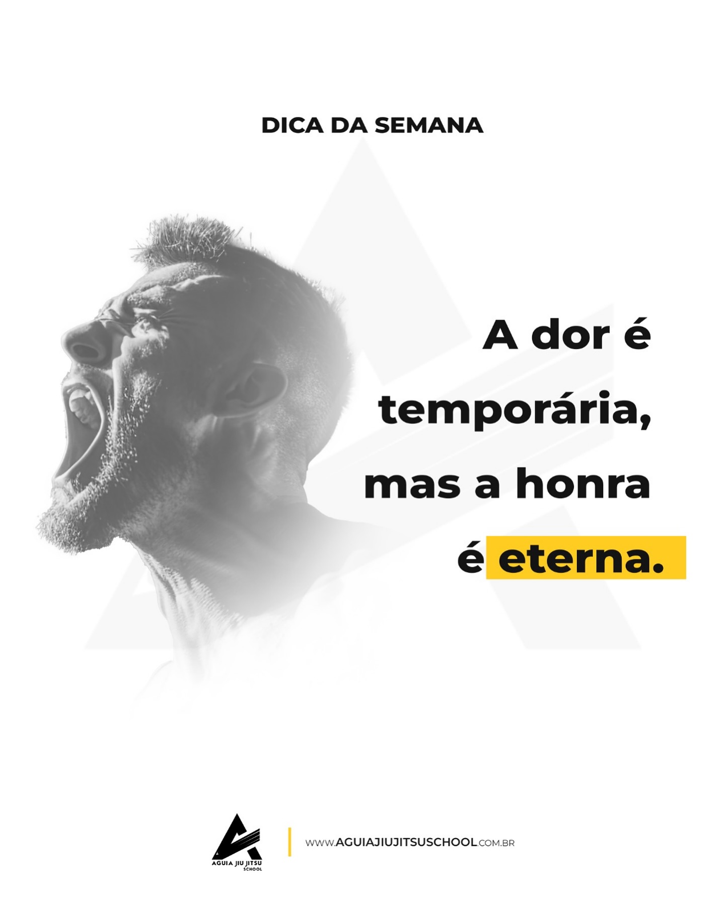 No tatame, aprendemos que nem toda dor é sinal de fraqueza. Às vezes, é apenas o preço que se paga por evoluir.
Cada gota de suor, cada queda, cada dificuldade… tudo constrói o guerreiro que você está se tornando.
No Jiu Jitsu, não se trata apenas de vencer o oponente, mas de vencer a si mesmo todos os dias — com disciplina, humildade e respeito.
Continue firme. A dor passa. A honra de nunca ter desistido, essa fica pra sempre. 👊🦅
#ÁguiaJiuJitsu #JiuJitsuLifestyle #DisciplinaÉTudo #oss