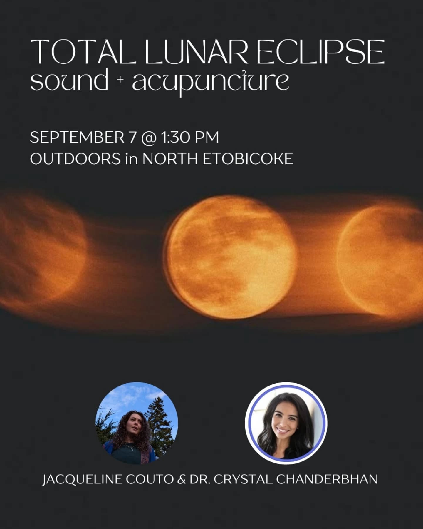 A Fall Moon Circle for release, rest, and recalibration 🌕✨
Under the Pisces Lunar Eclipse, I’m hosting a special collaboration with my friend and colleague, Dr. Crystal Chanderbhan — combining acupuncture and sound to help you soften into stillness and let go.
This intimate outdoor circle includes:
☁️ Lunar reflection + journaling
🌿 Gentle wrist-channel acupuncture
🎶 Meditative sound bath journey
💸 Cost: $100
(Cash preferred • ND receipts available)
Spots are limited and filling — DM me to reserve yours. $20 deposit secures your space. Full details in the slides.
Let the eclipse guide your next release.