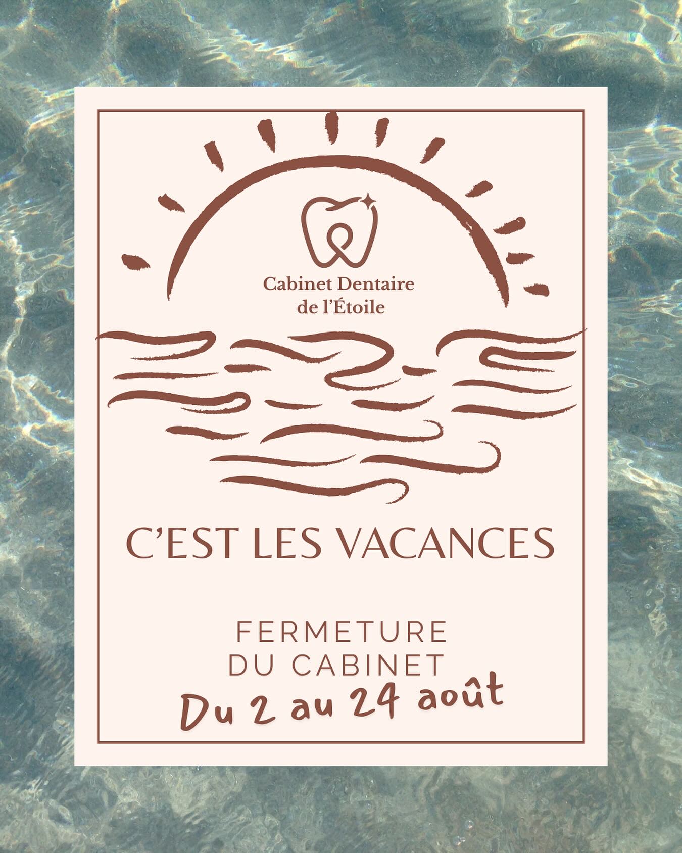 Une petite pause estivale pour l’équipe du cabinet dentaire de l’Étoile #vacancesdété #vacancesbienméritées #soleil #cabinetdentaire #cabinetdentairedeletoile #cabinetdrmontaufier #cabinetdrglikpo #greasque