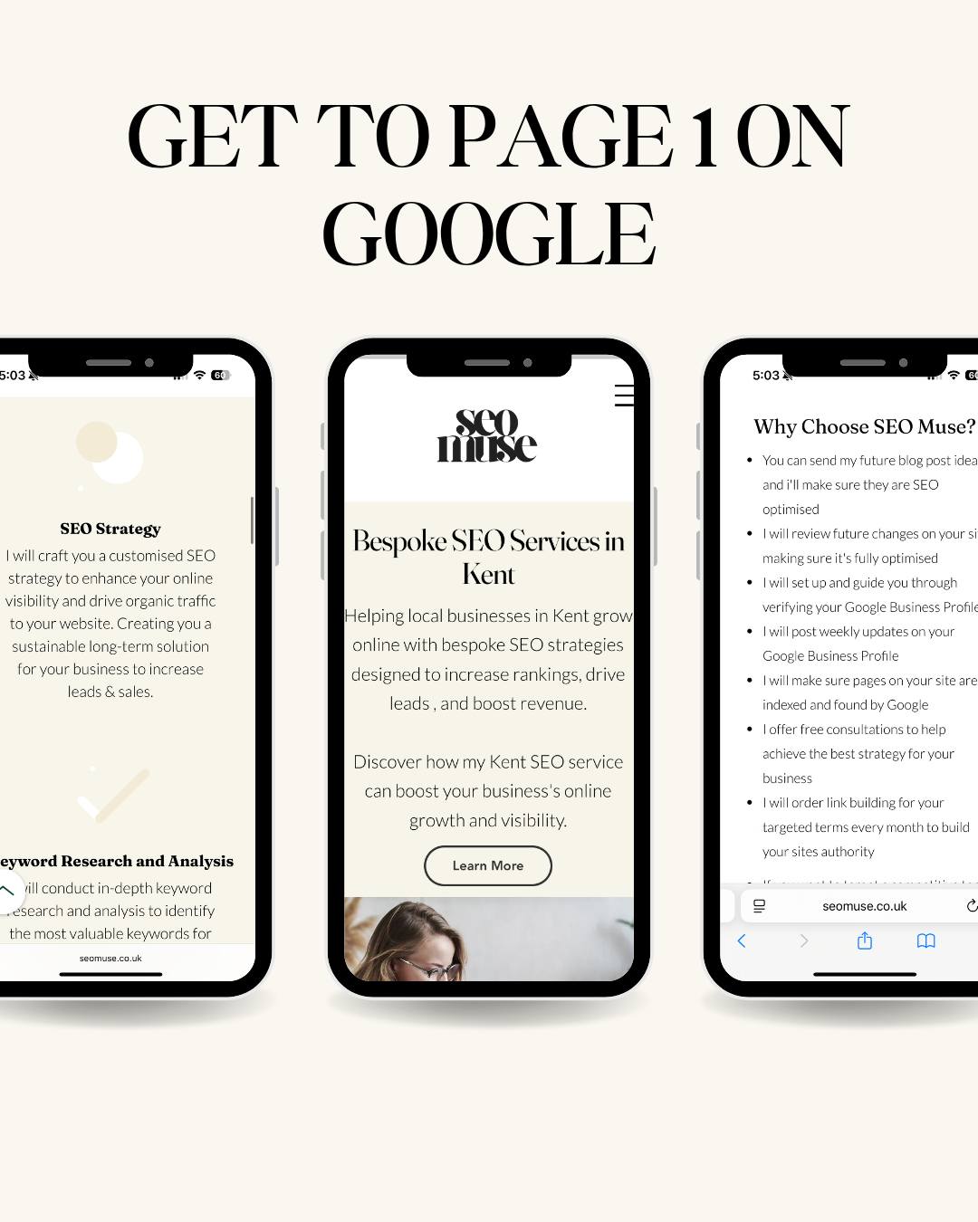 Wondered why you can't get noticed on page 1 on Google?
Request a free website audit using our link in the bio - This audit is done manually so we can inform you of the area's your site can improve it, alongside some quick wins you can do now.
Invest in your business today
#SEOMuse #seo #localseo #localbusiness #marketing #seomarketing