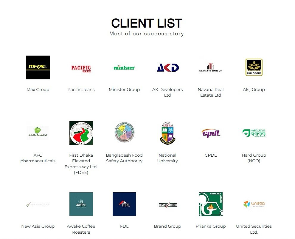 ⸻
Proud to be trusted by industry leaders, institutions, and overseas clients.
At Studio 16 Architects, every client partnership is built on quality, transparency, and design excellence.
#Studio16Architects #OurClients #TrustedByTheBest #ArchitectsOfBangladesh #DhakaConstruction #ClientTrust #BangladeshiArchitects #DesignWithIntegrity #ArchitectureThatDelivers #ArchitectureFirmBD #RealEstateBangladesh