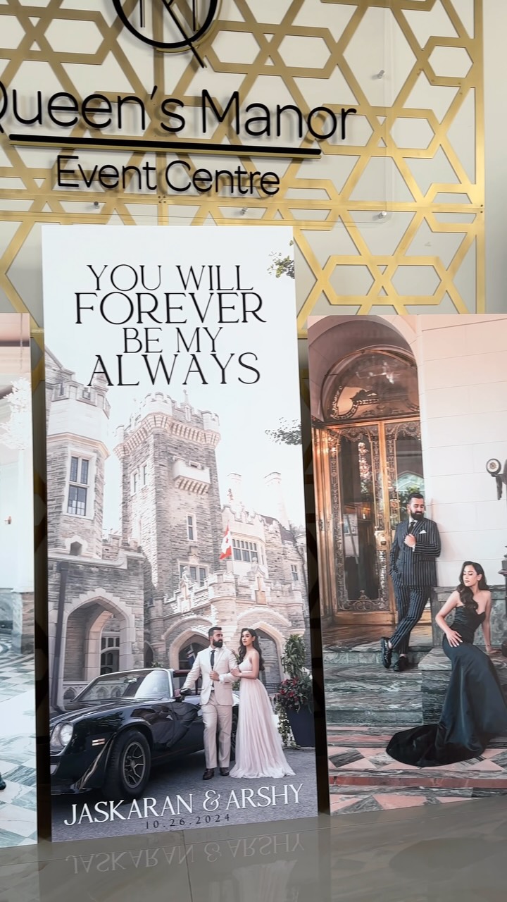 Jaskaran & Arshy’s Reception
#welcomesign #welcomedisplay #engagementsignage #engagementsign #engagement #receptionwelcomesigns #reception #wedding #weddingreception #signage #weddingsignage #weddingstationery #receptiondecor #welcomesigns #eshoot #engagementshoot #weddingshoot #brideandgroom #bride #groom #weddings #weddingphotography #weddinginspiration #weddingphotographer #weddingideas