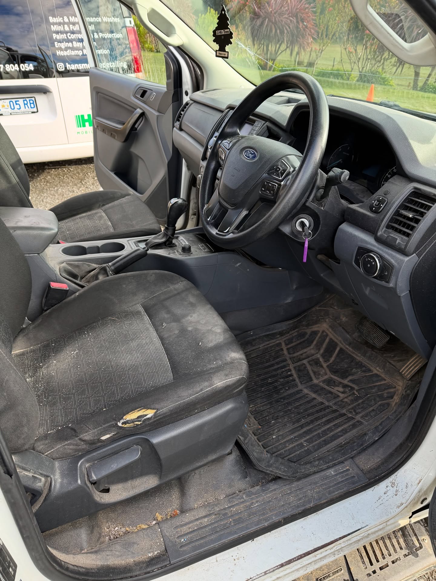 Our client purchased an Interior Detail as a birthday gift for his son. This work UTE has seen better days and we focused the bulk of our efforts on restoring the fabric seats to its former glory. Swipe to enjoy the before & afters! #hobart #tasmania #mobiledetailing #interiordetailing