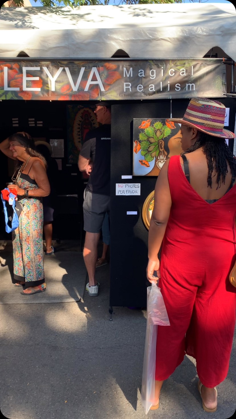 Jade Leyva at Contemporary Hispanic Market 2025 - Space 12 is a-happening! Come on out! It is a beautiful day in Santa Fe!
@jadeleyvart