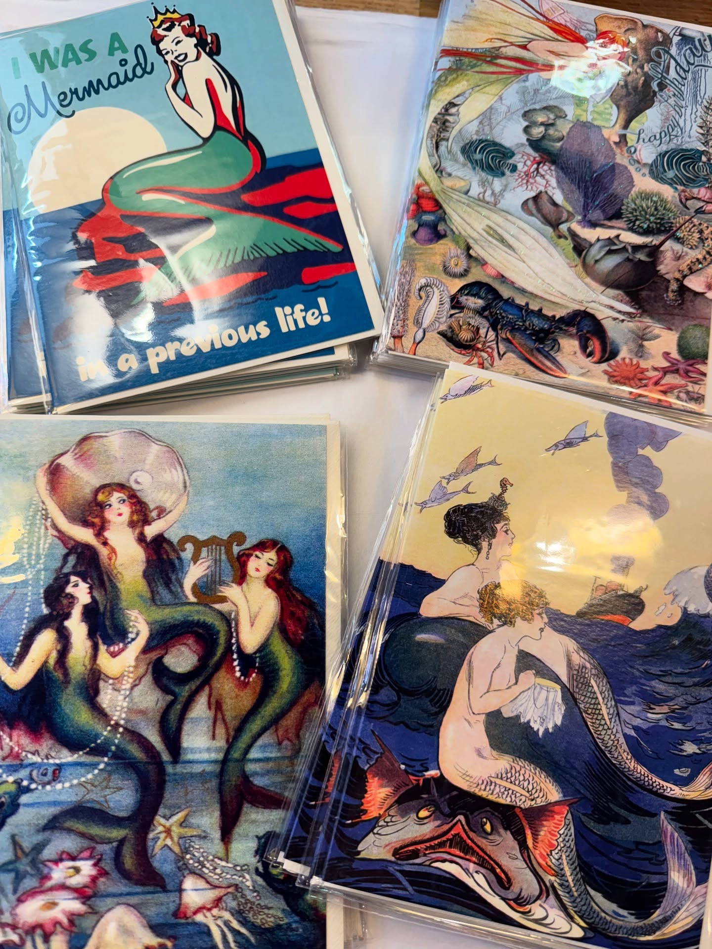 New mermaids to swim along with this summer #metmaidcards #merwomen #newstock #mermaidsforever #richmondyorkshire #northyorkshire
