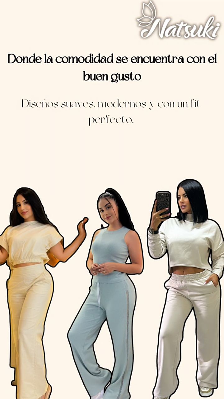 ✨ Luce increíble sin sacrificar comodidad
Conjuntos elegantes, suaves al tacto y con un fit que se adapta a ti.
Perfectos para tu día a día: desde casa hasta una salida casual.
🖤 Diseños versátiles
🧵 Texturas que se sienten como un abrazo
💫 Estilo relajado, pero con mucha clase
Disponible en tallas S, M, L y XL
📲 Haz tu pedido al WhatsApp: 314 775 5302