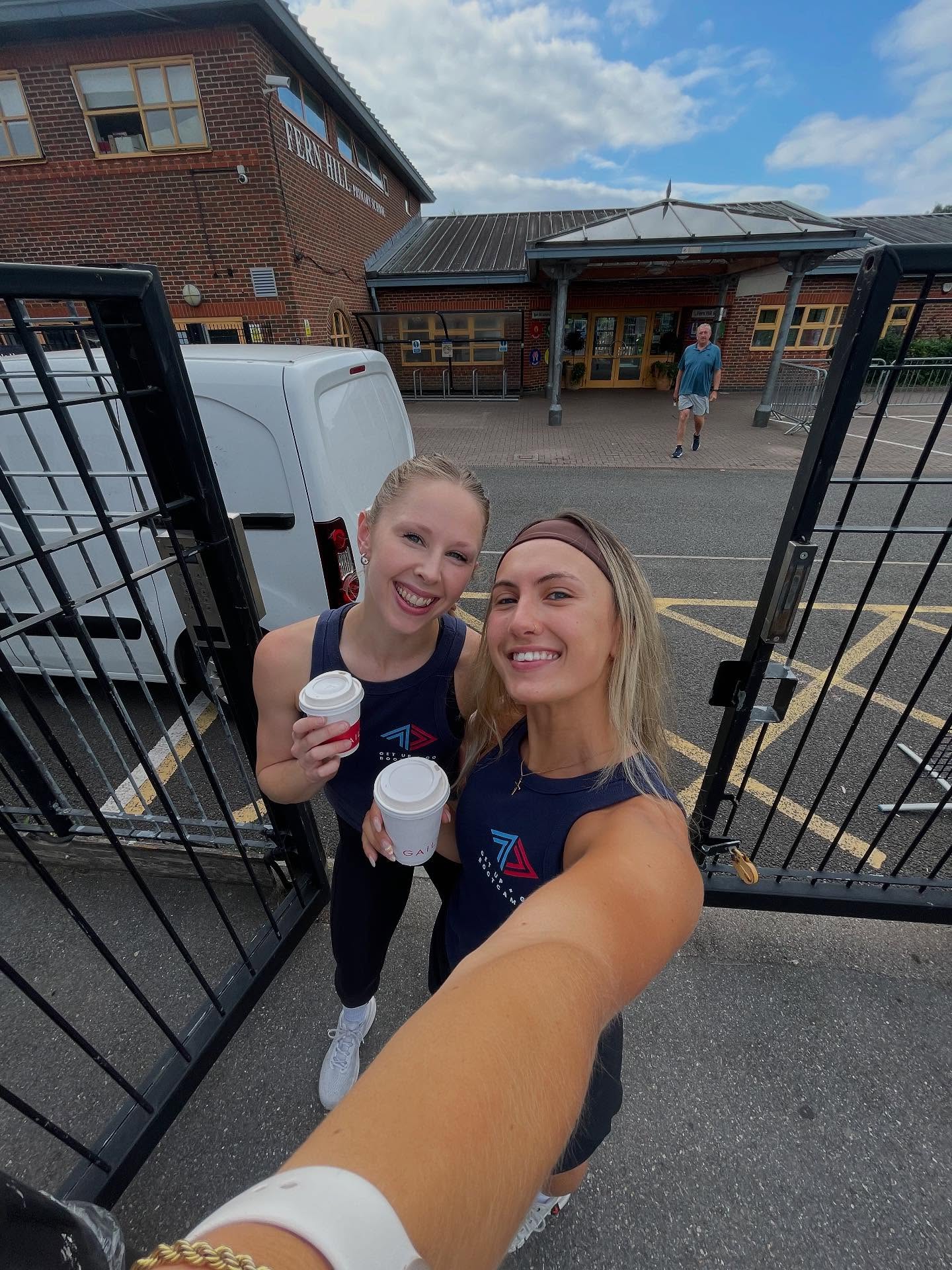 When Rob wanted in on the photo 😂📷🫶🏼
Freya and Sasha fuelling up ready to coach a double EMOM this morning - well done to all who made it!!
Great start to the weekend 🤩