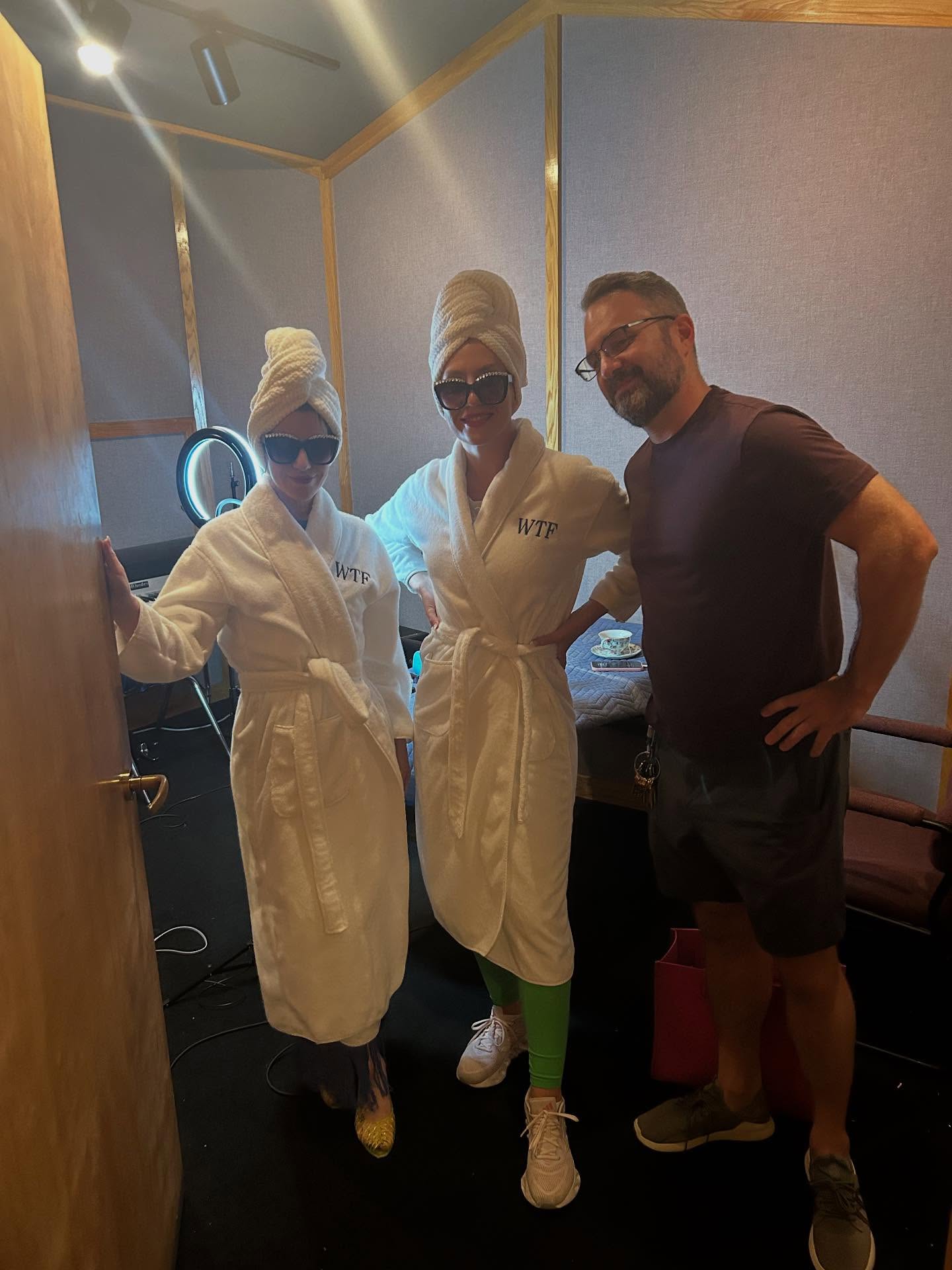 WTF Podcast (We Talk Fashion Podcast) with Bailee KG and Lindsey Evans Studio) at cue recording with Blaine Misner Engineering #@wtfpodcast #recording #localartists #podcast
