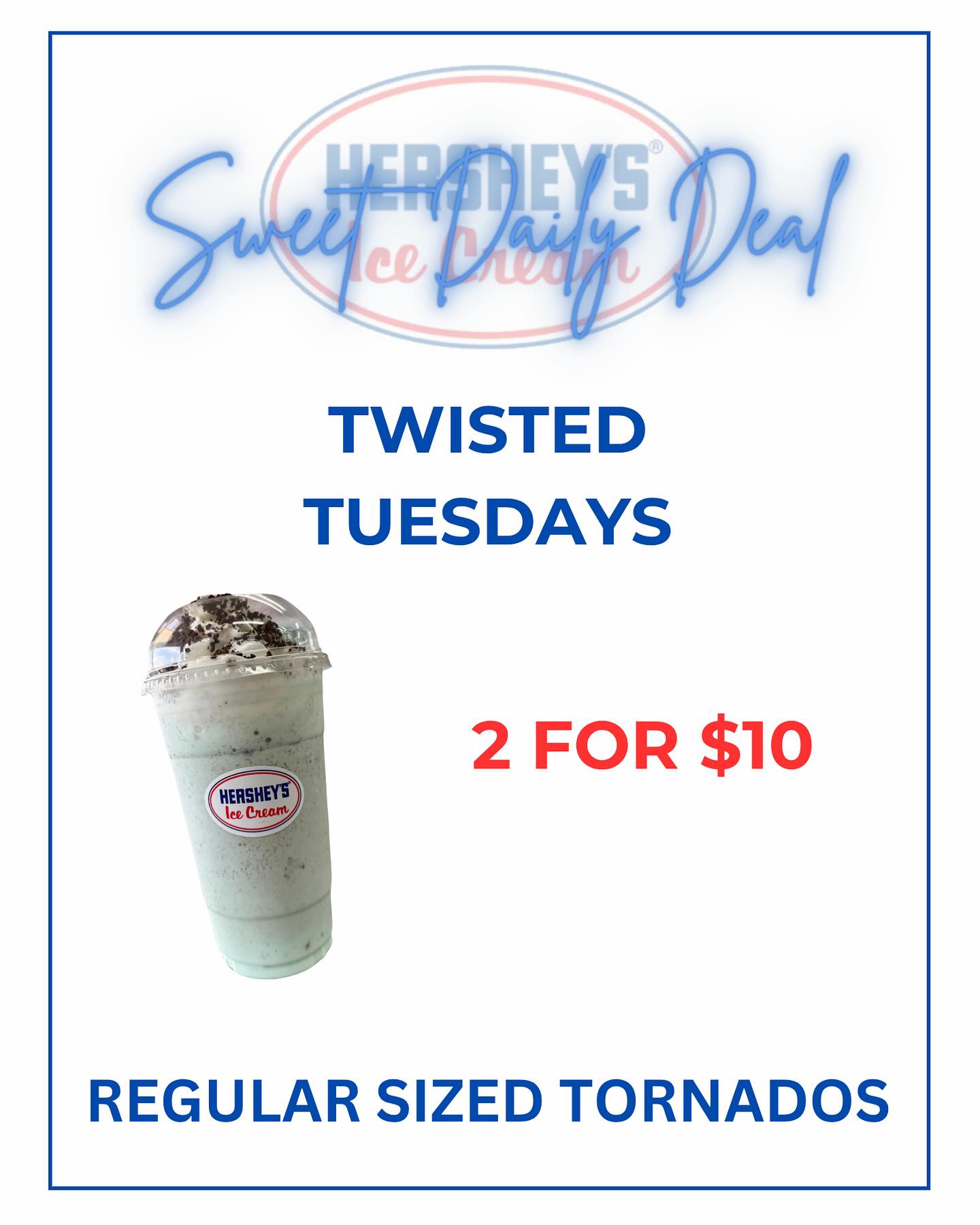 Your favorite toppings + creamy soft serve = the ultimate Twisted Tornado! 🌪️ ✨
Don’t miss 2 for $10 on Twisted Tuesdays!
📍 1648 Great Neck Road Copiague NY 11726