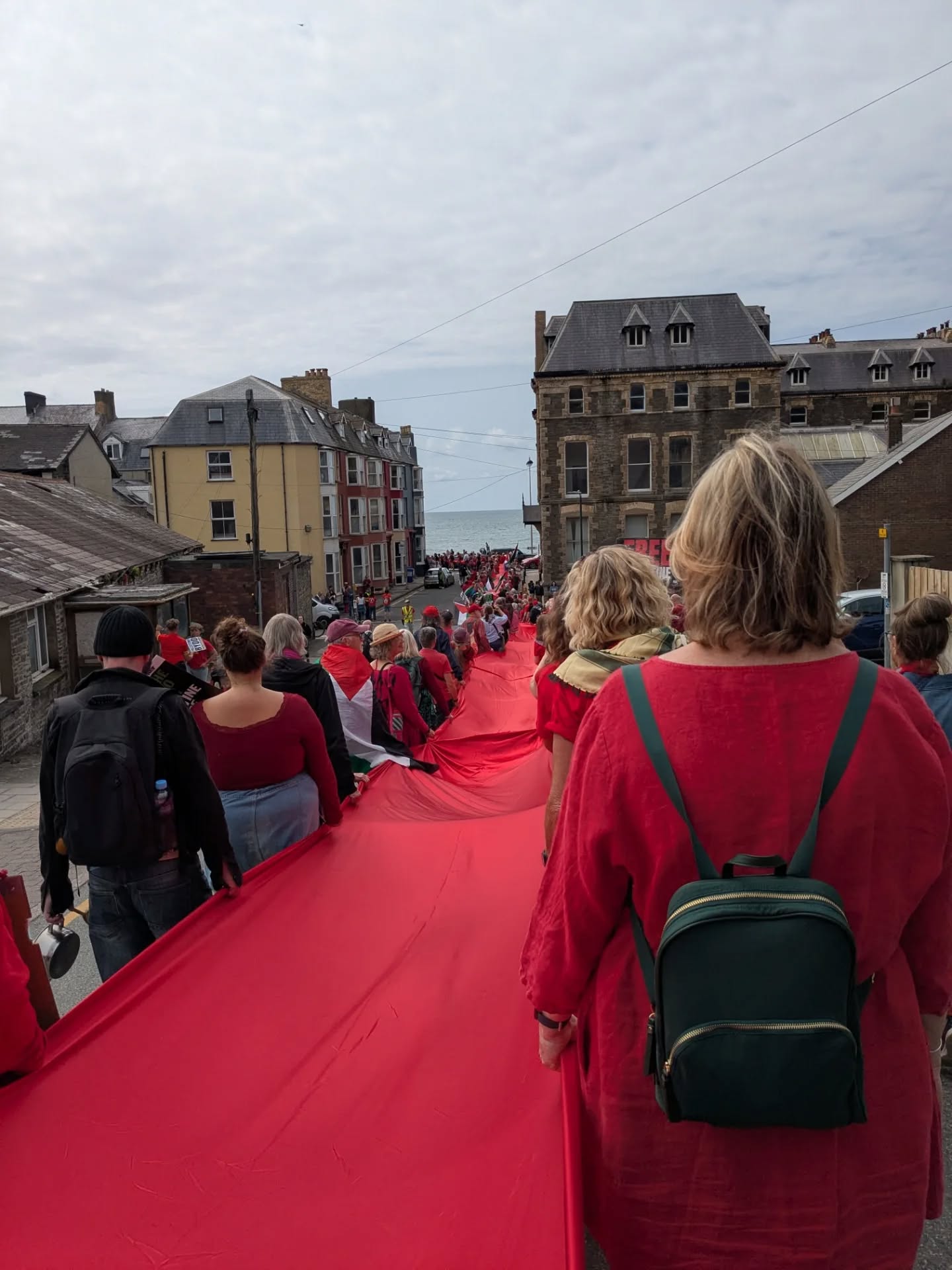 Red line in Aberystwyth yesterday x 🇵🇸