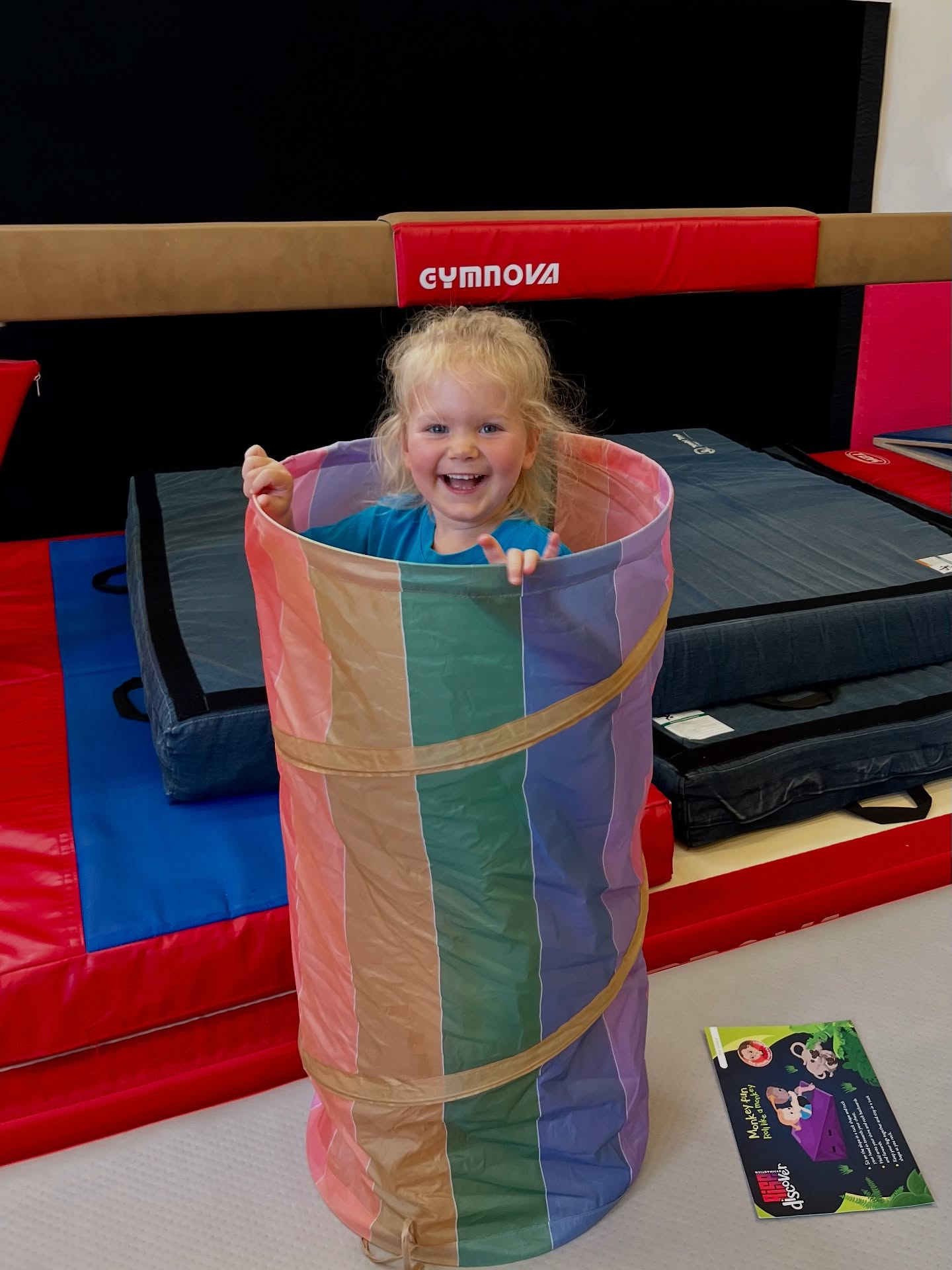 The tunnel is a BIG thumbs up for rolling like a log! ๐ชต ๐๐คช
#preschoolgymnastics