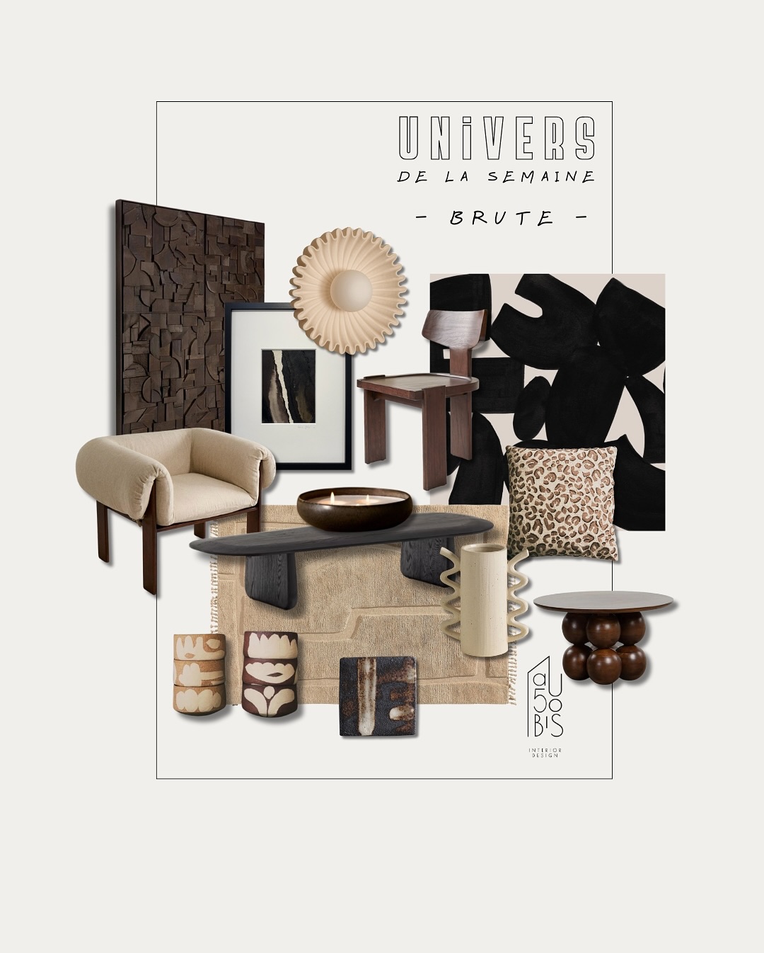 - WABI SABI -
L’univers de la semaine est dédié aux matériaux bruts, aux couleurs mêlées de brun, de noir et de beige. Une sélection faite de bois sombre, de céramique et de matières authentiques aux couleurs terreuses, avec des lignes épurées et des formes organiques qui épousent une esthétique minimaliste.
Le fond même du style Wabi Sabi.
Il invite à ralentir, à apprécier la beauté dans la simplicité et l’éphémère. Il valorise la sincérité, l’imperfection et la connexion à la nature, créant des espaces qui respirent l’authenticité et la sérénité.
.
Voici ma sélection.
.
Quel article vous attire le plus dans cet univers ?
.
Connaissez vous des pépites qui rentreraient dans cette liste.
Faites moi découvrir des créateurs (céramistes, peintres, photographes, tapissiers avec des créations qui vous rappellent cet univers)
À vos commentaires…
.
.
.
#au50bis #decoratricedinterieur #decoratrice #decorationinterieur #decoration #interiordesign #homedecor #home #instadesign #instadeco #igersbordeaux #decoratricebordeaux #selectiondelasemaine #universdeco #universdelasemaine #au50bisdeco #universau50bis #wabisabiselection #wabisabiinteriors