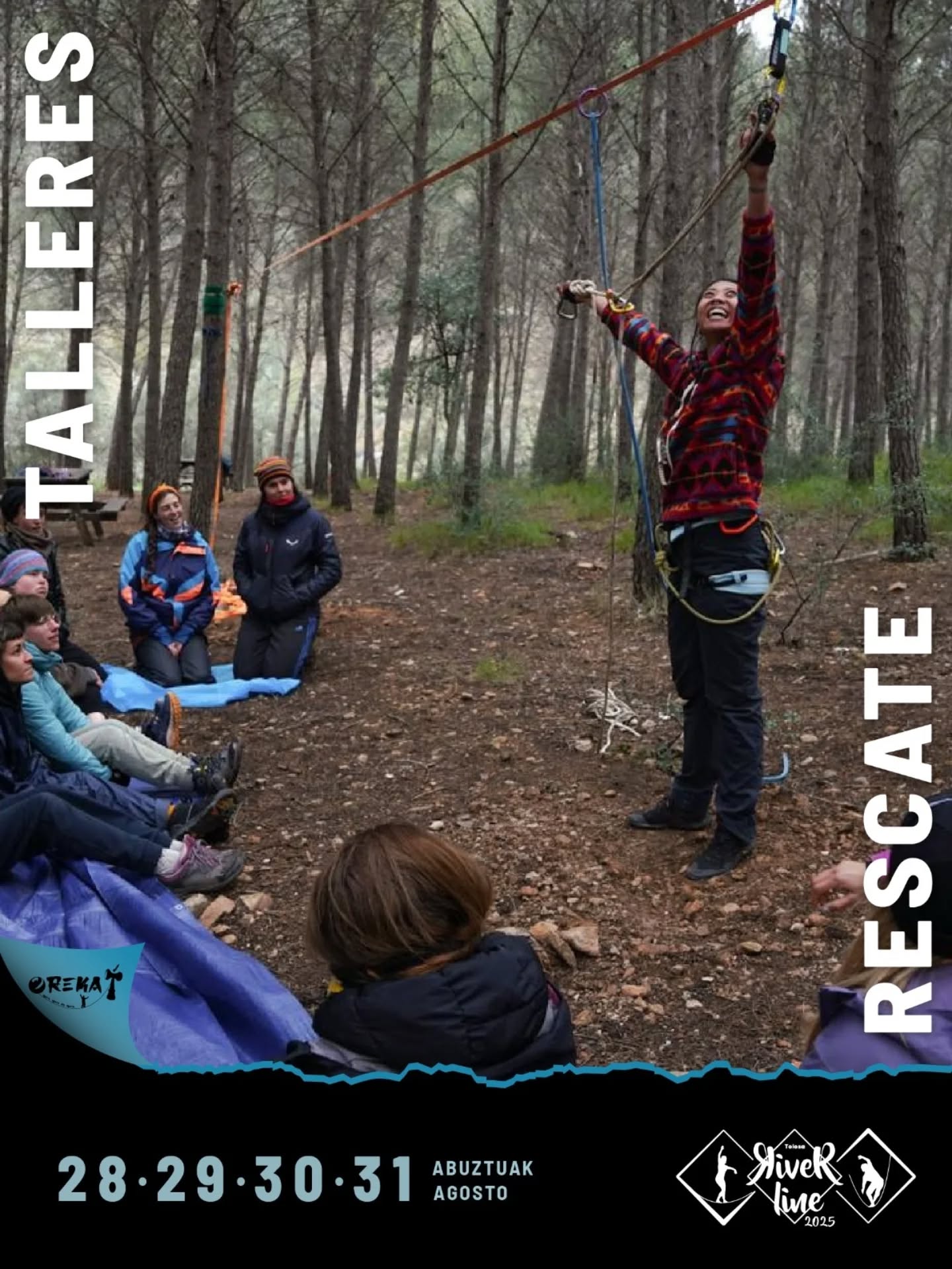 En esta edición del RiveR podrás participar en muchos talleres, aquí te dejamos los horarios:
Telas - viernes 10:30 con @maite.diez
Rescate - viernes 16:00 con @fangdelapaella
Slackline - viernes 18:00 - para todos los publicos
Acroyoga - sábado 11:00 con @hegoakerroaketaeroak
Diábolo - sábado 18:00 con @nicopires1
¡Ánimate!