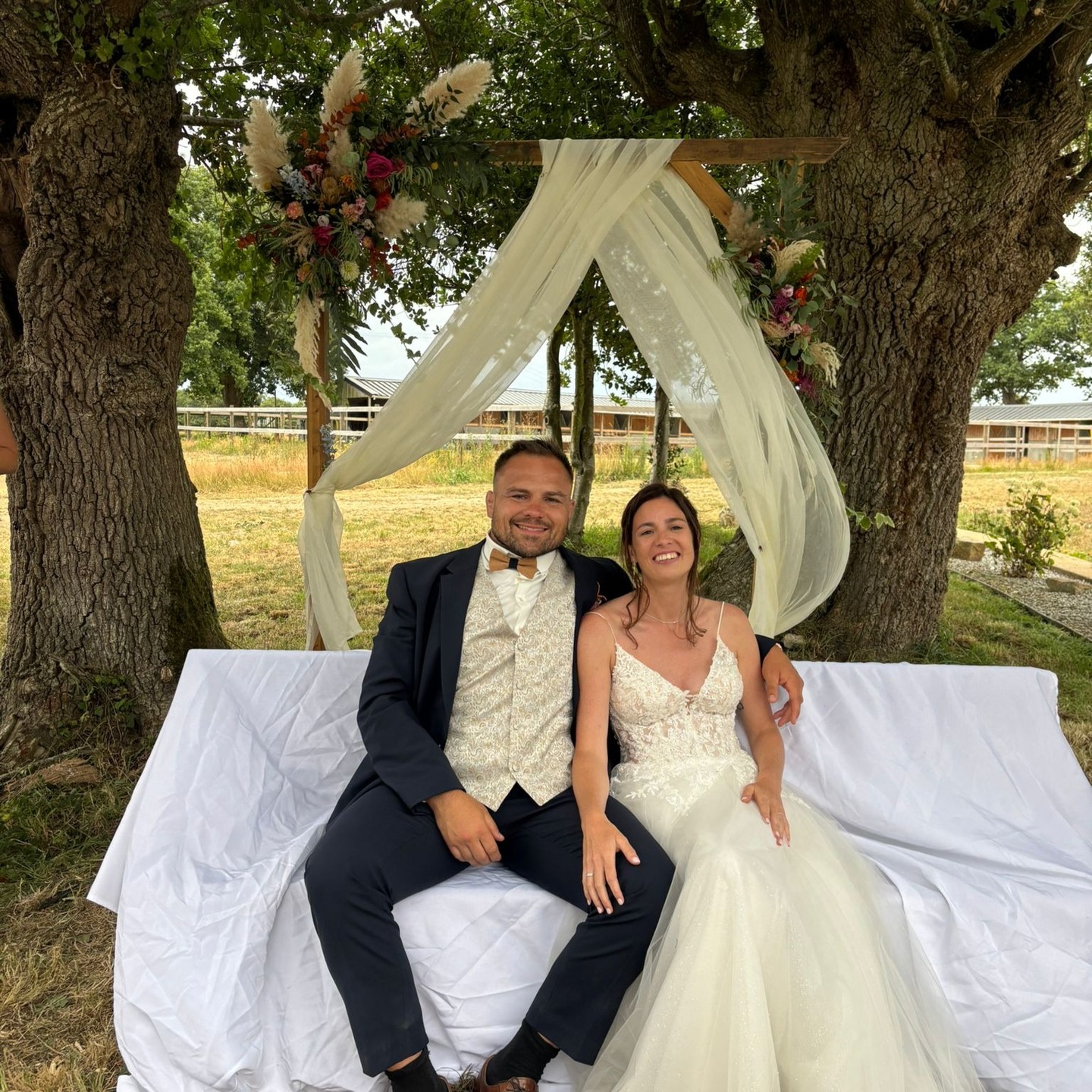 Retour sur le mariage de Cyril et Sophie ❤️ à Saint Nolff #mariage #fleurs #breizhloue #breizhlouefleurs #wedding #morbihan #bretagne #muzillac