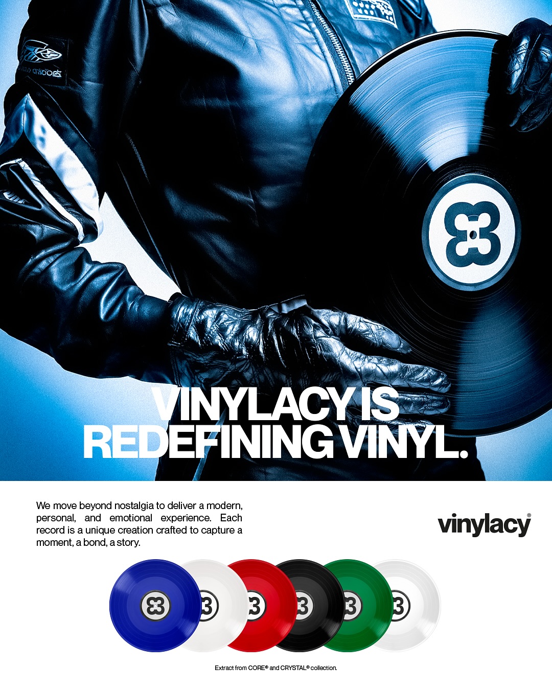 Vinylacy ne fait pas que jouer de la musique : nous pressons des émotions.
Chaque disque des collections CORE, CRYSTAL, ORGANIC, SPECTCRA et HYPER est une histoire unique, fabriquée à la main.
Pas seulement un son. Pas seulement un disque. Une expérience vivante, tactile et personnelle.
Ce n'est pas de la nostalgie. C'est le vinyle nouvelle génération.
#PressedByVinylacy
