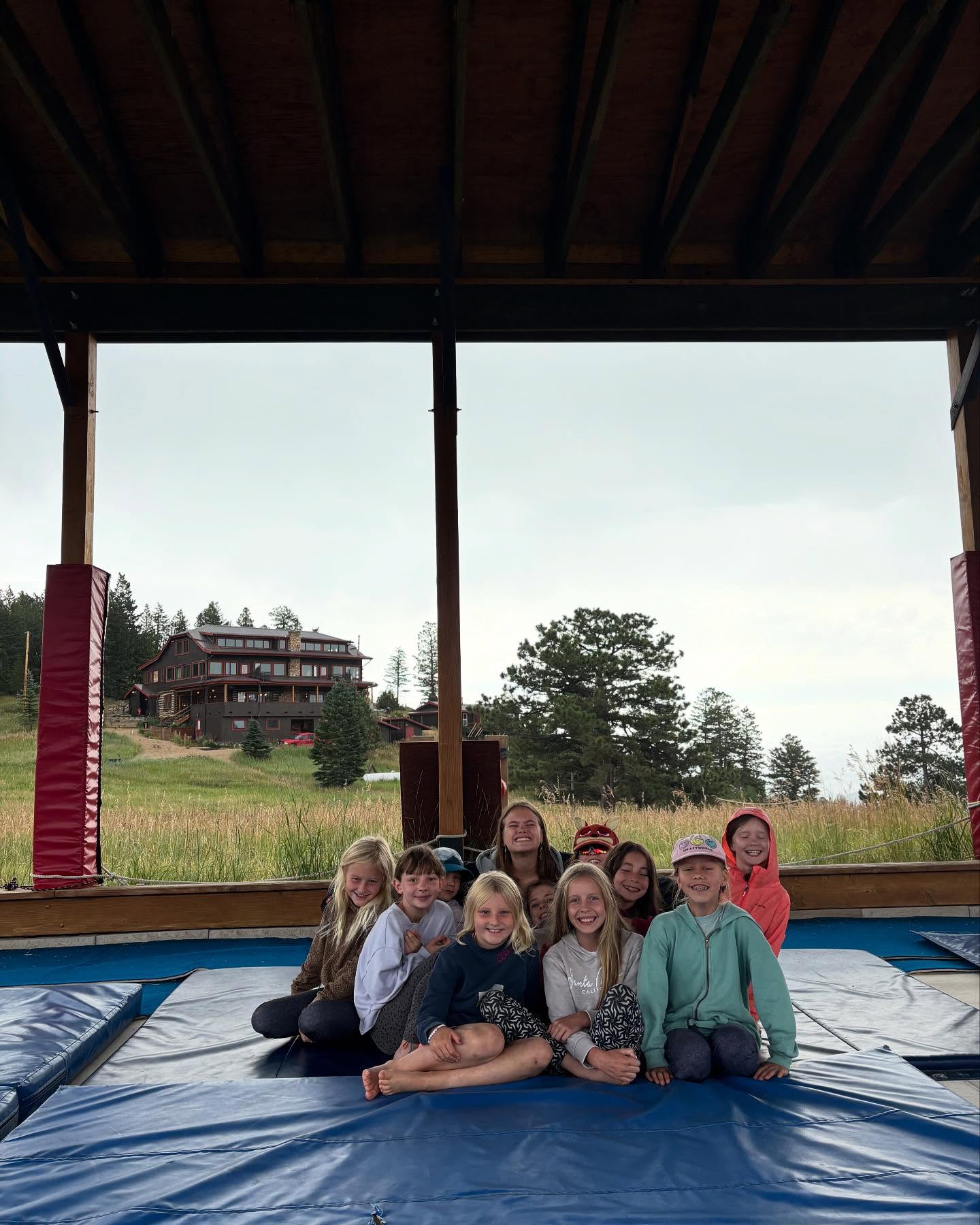 There are plenty of smiles to go around at the Colorado mountain ranch! #summer #camp #bouldercolorado #mountaincamp #summercamp