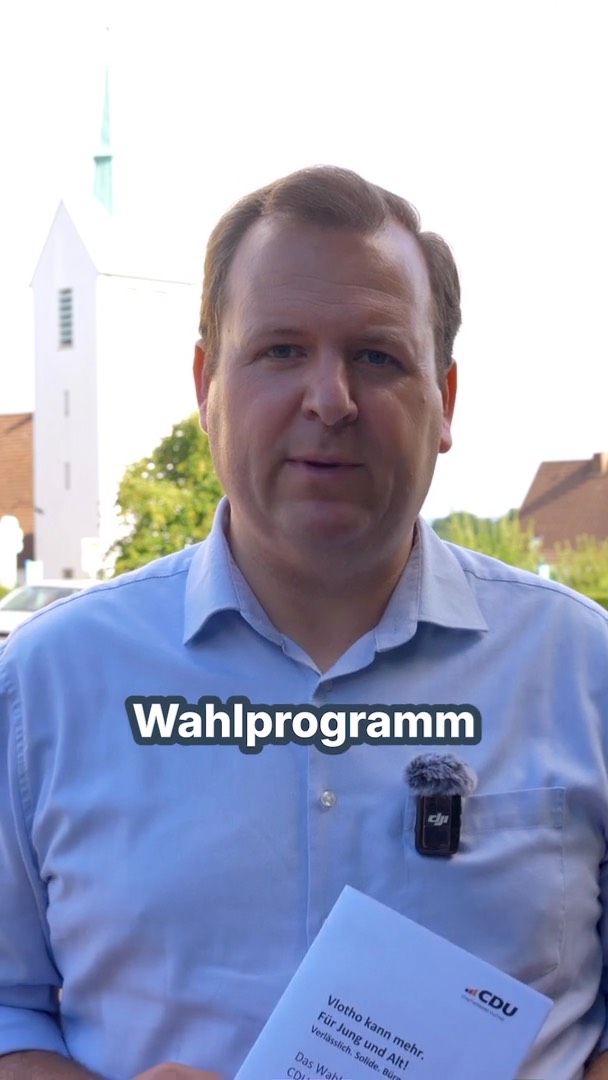 📄 Unser Wahlprogramm für Vlotho
Vlotho liegt mir am Herzen und daher habe ich gemeinsam mit dem Team der @cdu.vlotho ein Wahlprogramm für die Zukunft unserer Heimatstadt erarbeitet. Dessen drei Eckpfeiler sind:
👮♂️ Sicherheit und Ordnung
💶 solide Finanzen
🤝 Eigenverantwortung und Selbstbestimmung
Mit einem 10-Punkte-Plan haben wir konkrete Maßnahmen und Forderungen geschaffen, die dazu beitragen, unsere Ziele umzusetzen.
Meine Favoriten
👉🏻 Mehr Ordnungskräfte vor Ort
👉🏻 Angstfreie Räume durch beispielsweise eine längere Beleuchtung
👉🏻 Bürgerbeteiligung durch einen echten Bürgerhaushalt
👉🏻 flexiblere Kinderbetreuung in den Randstunden der OGS
👨💻 Unser komplettes Wahlprogramm findet Ihr aktuell auf meiner Internetseite florian-dowe.de unter der Rubrik Pressemitteilungen.
💪🏻Vlotho kann mehr. Für Jung und Alt!
#vlothokannmehr #florianfürvlotho #kommunalwahl #cdu #vlotho #zeitdasssichwasändert