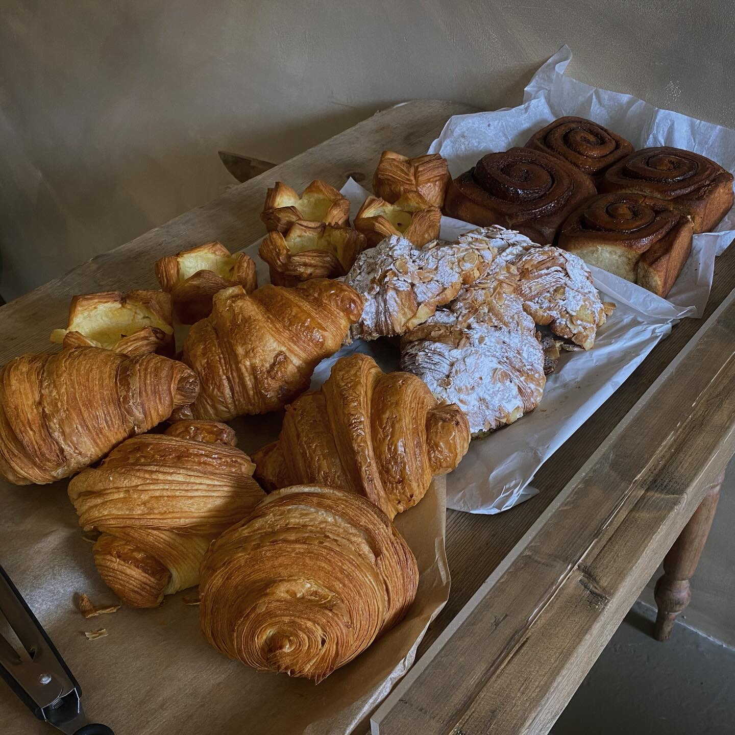 Open tomorrow from 9am! ☕️ Come and try the most delicious (& humongous) cinnamon scroll & a coffee. 🤤🥐 Our opening hours are Thursday - Sunday with fresh pastries & occasional bacon rolls if they haven’t sold out!
