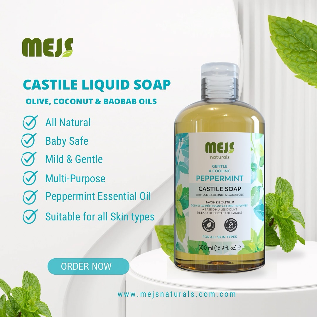 Refresh your senses daily—enjoy the invigorating burst of peppermint that awakens your skin and energizes your spirit for a clear, revitalized start.
Sizes : 500ml @ghc140, 1L @ghc250
Website: www.mejsnaturals.com
📍: North Kaneshie Swanlake CPP junction.
📱/WhatsApp: 0540239747
#soapmaker, #beauty, #vegan, #peppermintcastilesoap #smallbusiness, #bodywash #handmadesoaps, #oliveoilskincare, #handcrafted #naturalsoap #plantbasedsoap #castileliquidsoap #castilesoap #mejs #mejsnaturals #accraghana🇬🇭