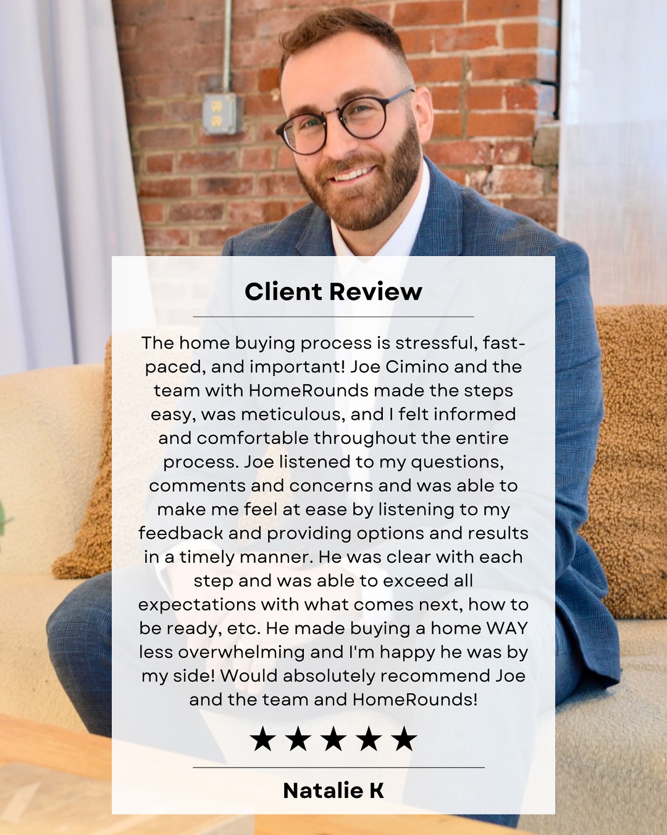 💥 Buying a home can feel like too much — fast, stressful, and full of unknowns. That’s why this kind of feedback means everything. 🙌
Clear steps ✅
Timely updates ✅
Real options and real answers ✅
Grateful to be the guide that turns “overwhelming” into “let’s do this.”
Shoutout to @homeroundsteam and @kevinmaasmortgage for being the best partners in the game. 🏡
Thinking about buying soon? Answer in the poll! ⬇️⬇️
#ColumbusRealEstate #FirstTimeHomeBuyer #RealtorLife #JoeCiminoRealtor #HomeRounds #HouseGoals #TestimonialTuesday
