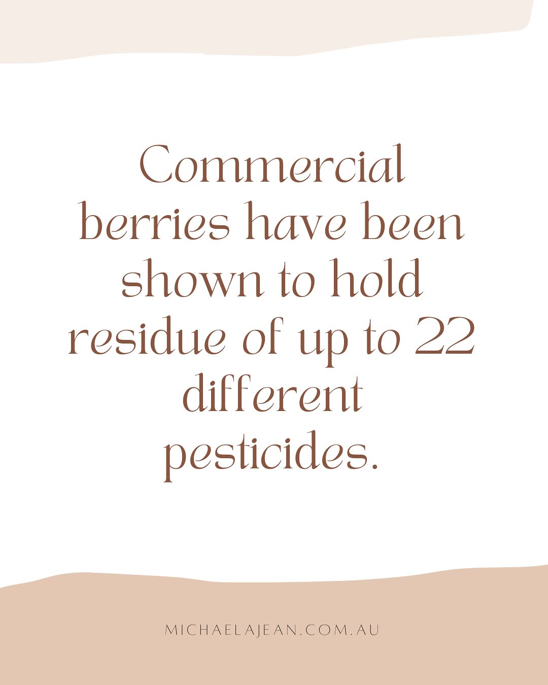 It’s the little things that build up to the bigger problems. These seemingly unimportant choices we make every day ripple impact that influences our wellbeing + our health not only now but well into the future.
Hormone imbalances, gut health issues, inflammatory autoimmune + metabolic diseases are on the rise and rising which begs the question: what is it we are doing wrong?
Grabbing 5 punnets of blueberries at $2 each might feel like an absolute win this week - delicious AND nutritious right??! Wellllllllll…we already know you’re not at the organic store as these prices just don’t measure up to what it really ACTUALLY requires to get these delicious little juicy antioxidant bombs on that shelf for you. And unfortunately the reality is that aside from potentially a bit of diarrhoea from excessive consumption - you are also injecting yourself with roughly 22 different types of toxic chemicals with every blue blob.
Swipe to your left my friends for some harsh realities about our agricultural industry. A depressing realisation I know!!! 😩💔, but let’s have a look at the bigger picture —> If organic simply isn’t affordable for you, and let’s face it - it often isn’t, we can significantly reduce this pesticide burden by buying frozen berries which require less chemicals because they don’t need to stay looking so shiny + sexy for sale. Or better yet - go for frozen organic. These are generally much cheaper than fresh organic and the science shows us they lock in the nutrients even more effectively due to loss in storage + transportation 🫐🫐🫐