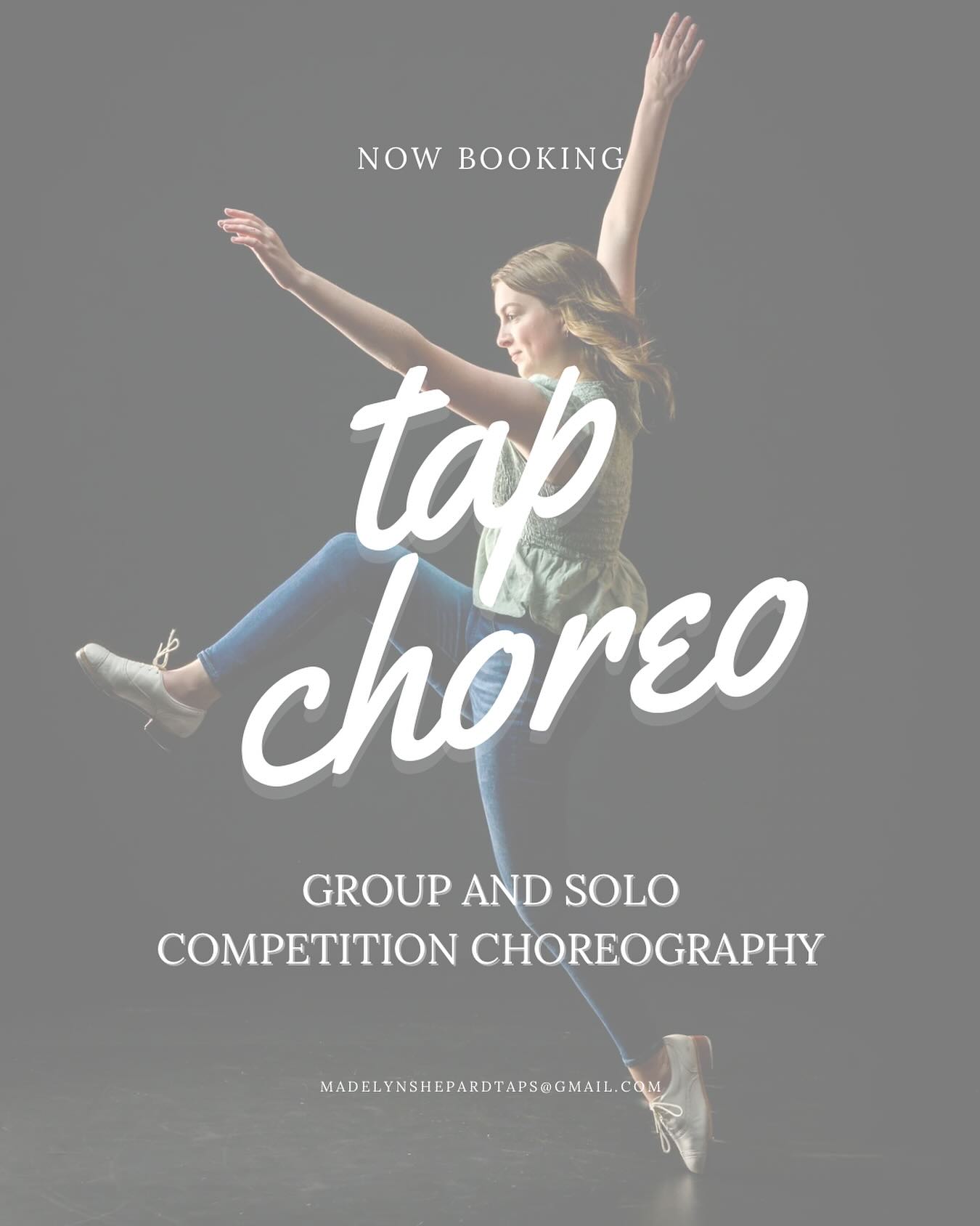 Now booking end of summer/fall group and solo choreography! Don’t hesitate to reach out through email or dm to chat!
