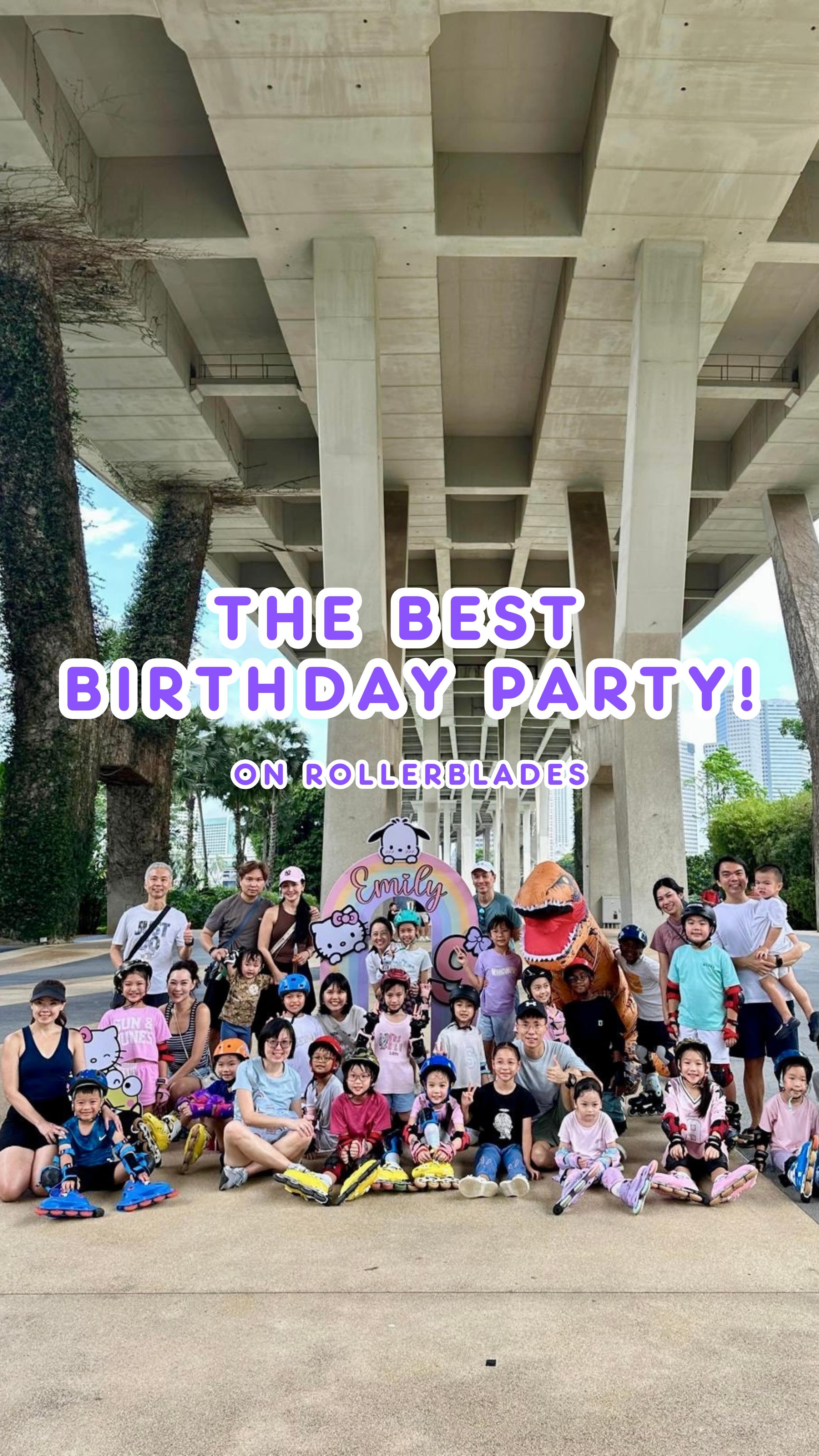 This year’s party theme was pure genius — a rollerblading extravaganza! 🧡 With friends of all skill levels, a quick 30-min intro got everyone gliding in no time. Then, it was 60 minutes of non-stop fun and games! We loved being part of Emily’s special day! 💫
🎉 Happy 9th birthday to Emily! 🛼