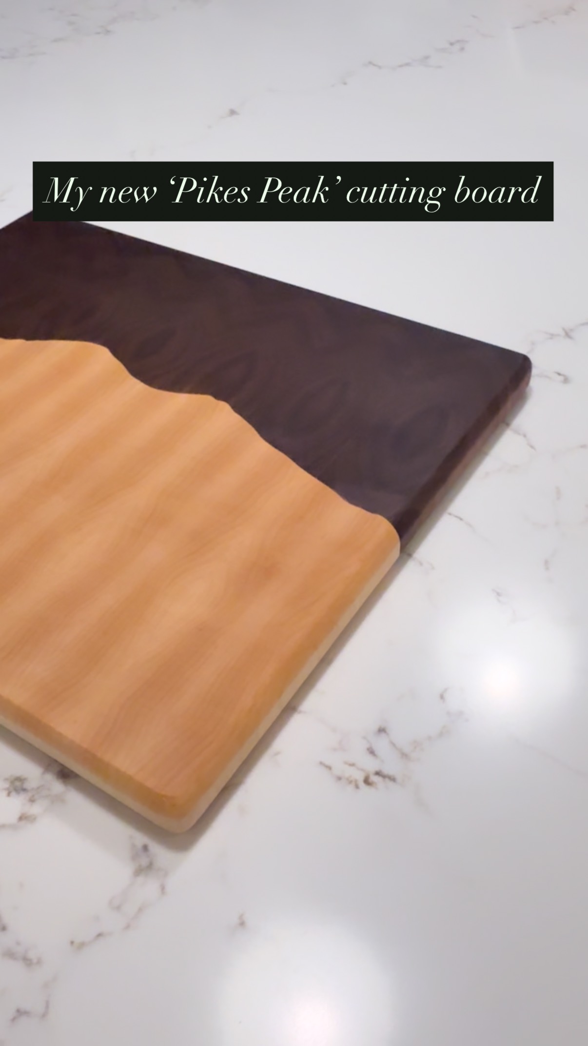 🚨 Introducing my new medium sized ‘Pikes Peak’ cutting board! For sale now on my website ⛰️
Inspired by one of Colorado’s most famous 14ers, this end grain board will bring beauty to any home and memories of a beautiful mountain.
Engrave your climb date or a special message to make it even more special, at no extra cost.
#homadewoods #woodworking #smallbusiness #cuttingboard #woodcuttingboard #cuttingboards #pikespeak