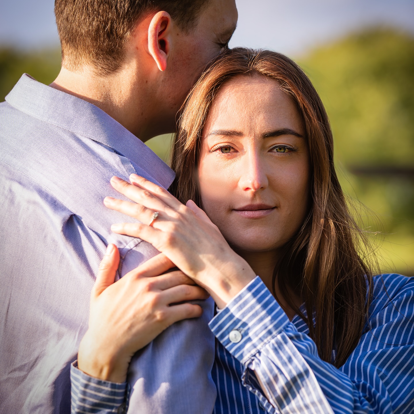 Charlotte and Joe on their beautiful summer engagement shoot.
