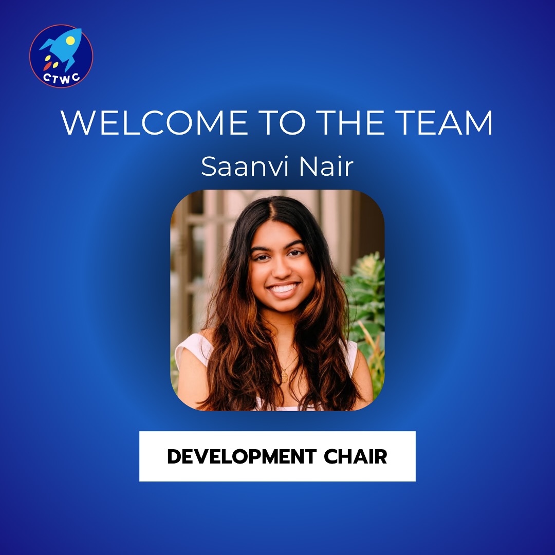 CTWC is excited to welcome our newest member, joining as Development Chair, Saanvi Nair!
Read below to get to know our new member:
Hey y’all, my name is Saanvi Nair and I’m an incoming sophomore at Tulane University! I am originally from Tennessee, but have lived in Dallas the majority of my life! In my free time I love to spend time in nature with family and friends and go to concerts! I am thrilled to be a part of the CWTC team and help grow this organization to the best it can be!
Fun fact about Saanvi:
My first concert was at 5 years old and of course, it was a Justin Bieber concert! 🎶
#CTWC #newmember
