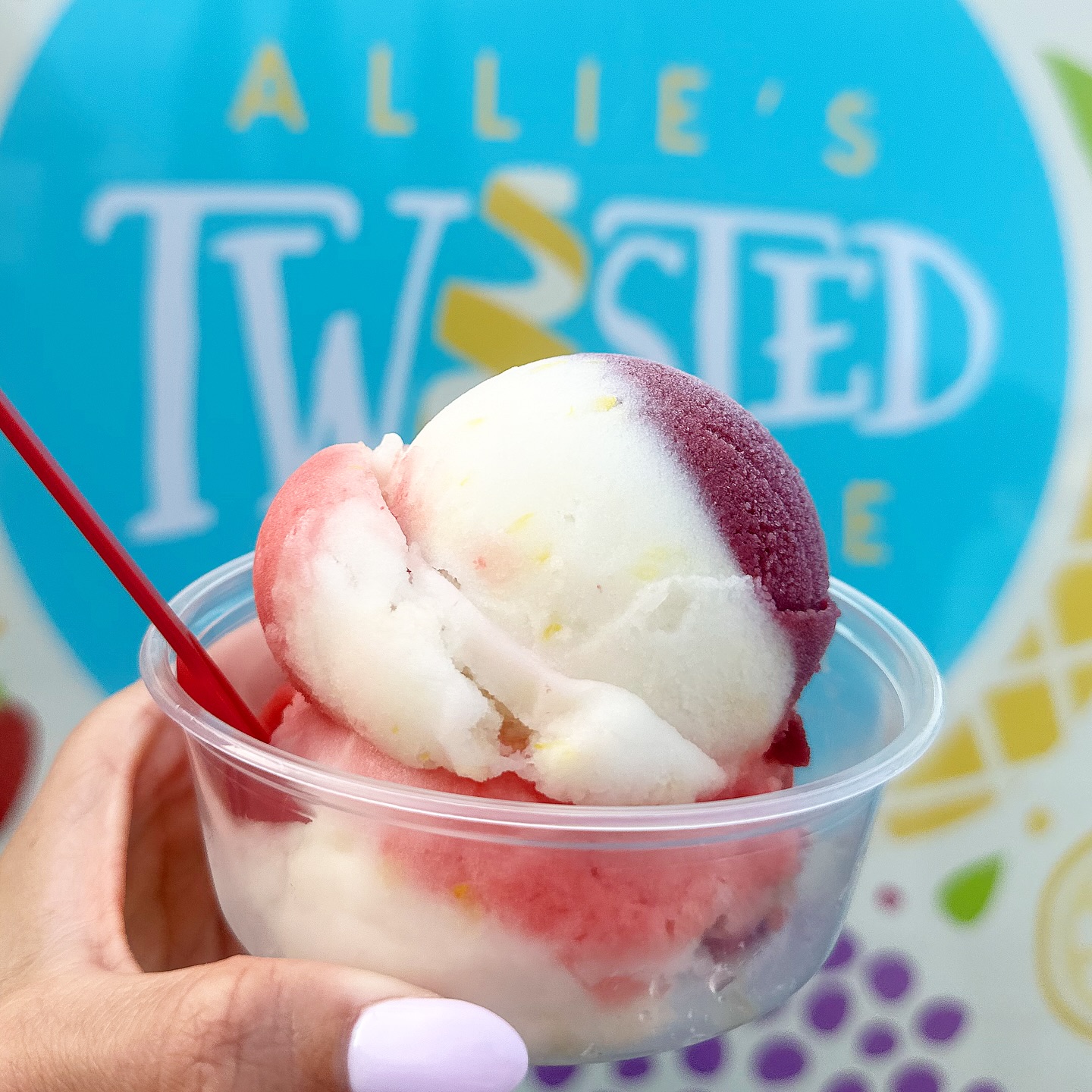 Tag us in your “Twisted” creation! BlackBerry, Lemon Thyme, Watermelon is a MUST TRY!!! Swing by the trailer from 12-6pm Monday-Saturday this week!
