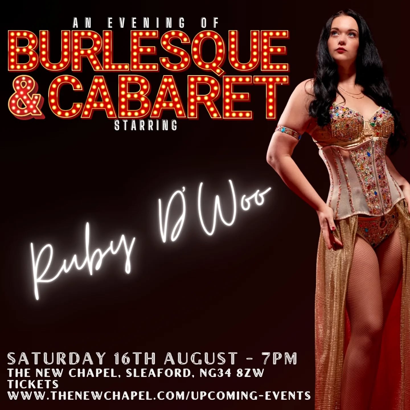 The closest I've been to home 🏡 in a while!
Ticket link in my bio 🎟️
#BurlesqueShow #Sleaford #NewChapel #Lincolnshire #BurlesqueEvents #WhatsOn #BurlyLife #LiveEntertainment #Showtime