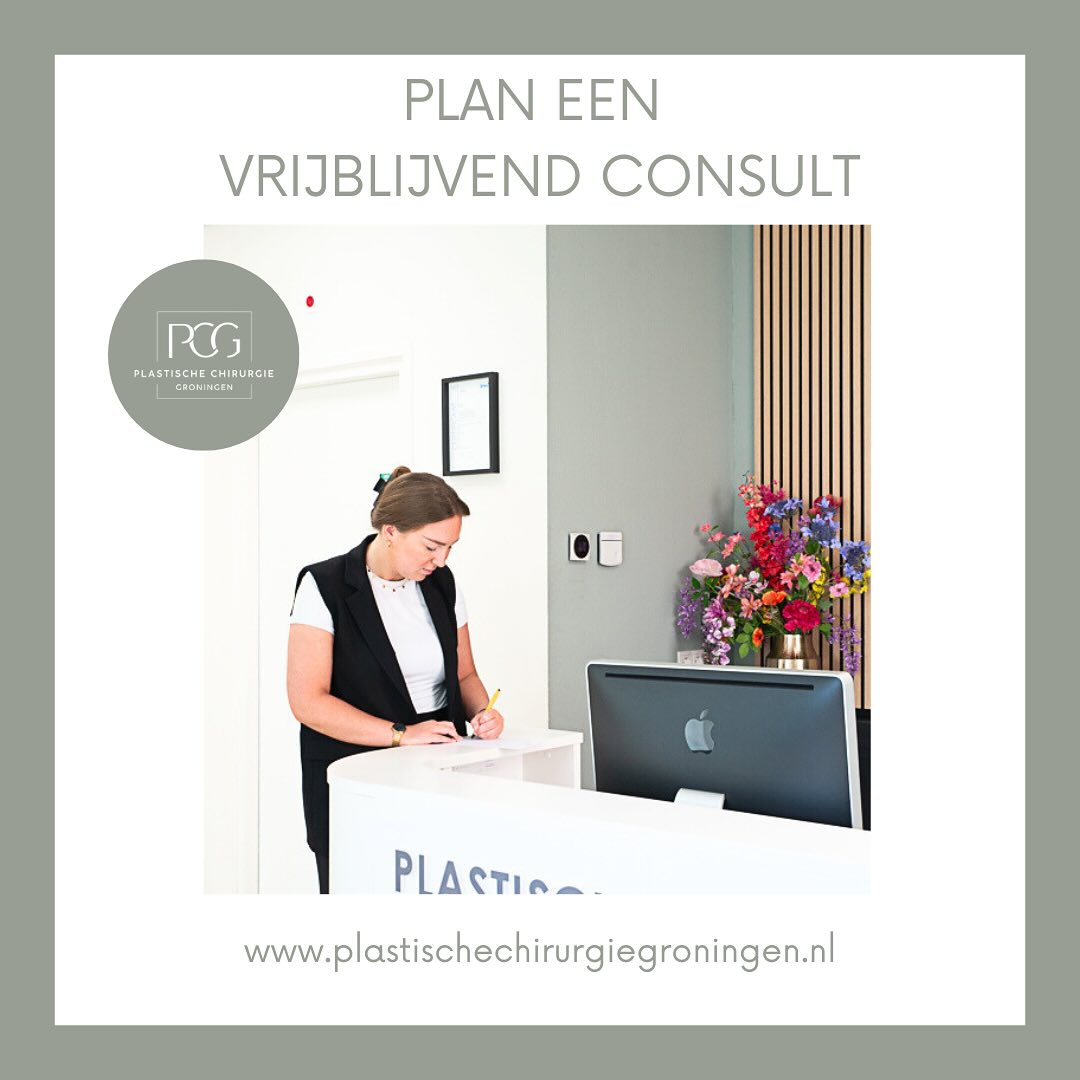 U bent bij PCG van harte welkom voor een vrijblijvend consult bij een van onze artsen. Tijdens deze afspraak bespreekt u met de arts wat uw wensen en verwachtingen zijn betreft een behandeling/ ingreep.
Heeft u interesse of vragen betreft een behandeling bij PCG? Neem dan gerust contact met ons op voor het inplannen van een afspraak!
📞: 050 - 211 04 96
💌: info@pcgroningen.nl