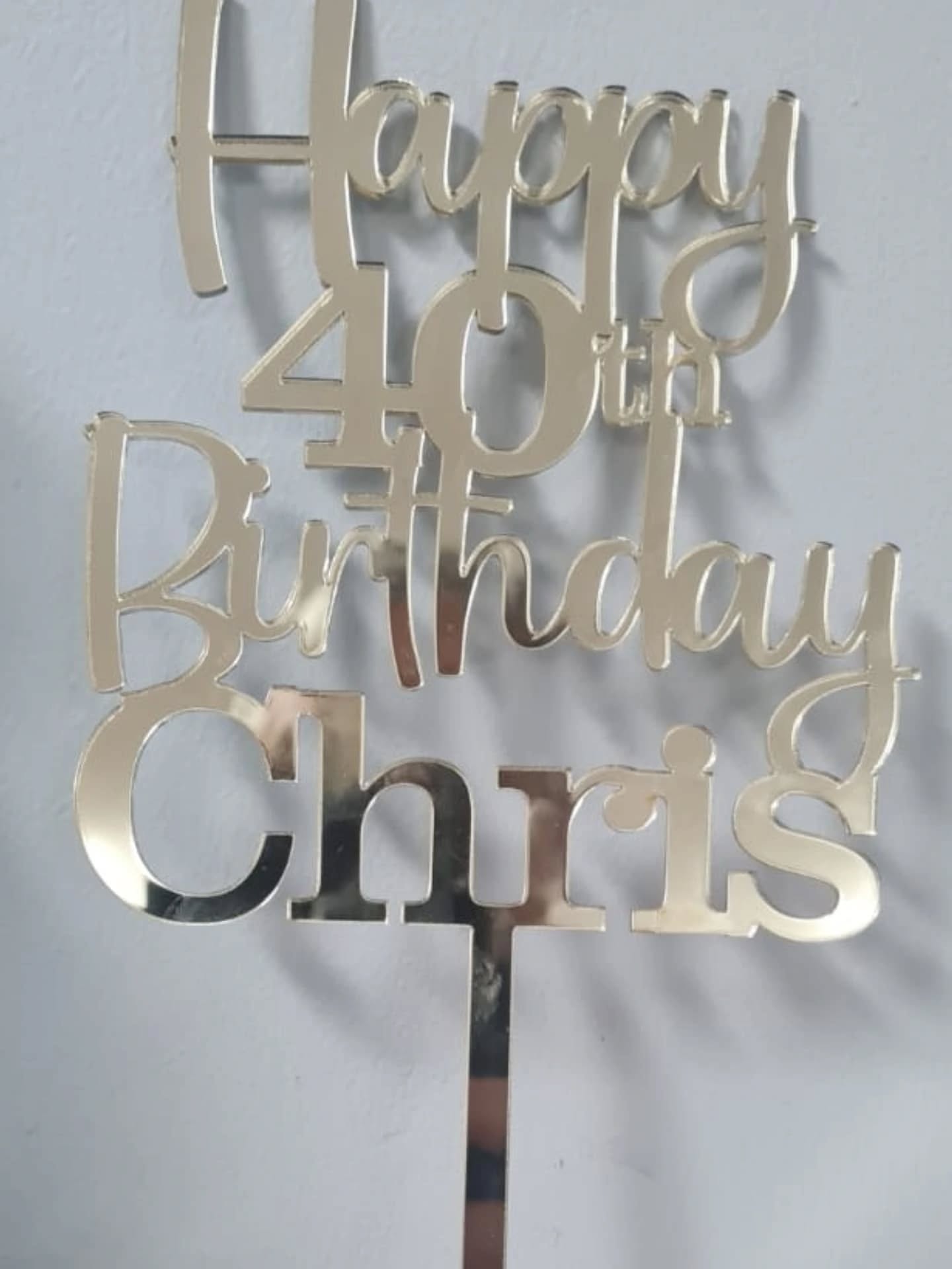 Personalized cake toppers.
Name it and we can make it.