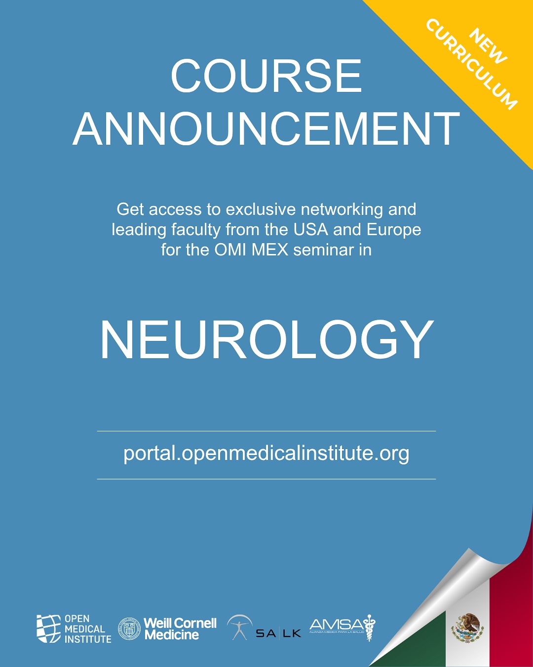 Inscríbete al Seminario OMI-MEX de Neurología que se llevará a cabo del 13 al 15 de octubre en Ciudad de México. Haz tu registro en: https://amsa.mx/seminarios-en-mexico/
#seminario #seminarios #medicina #médico #médicos #doctor #doctores #educación #educaciónmédica #EducaciónMédicaContinua