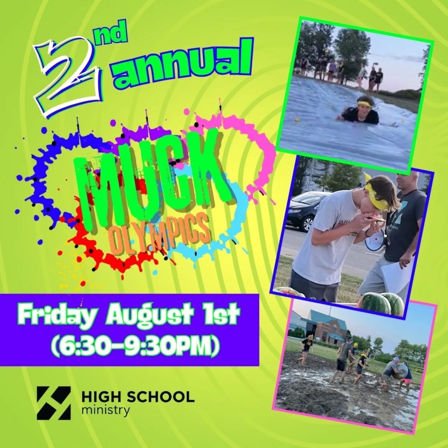 This Friday is Muck Olympics and we really hope you'll be there. Athletes of all abilities from amazing to those better at chess can compete in various arenas of mess for the title of Muck Champion. Register today at UALC.org/highschool. Email Steve any questions you might have. salmquist@ualc.org