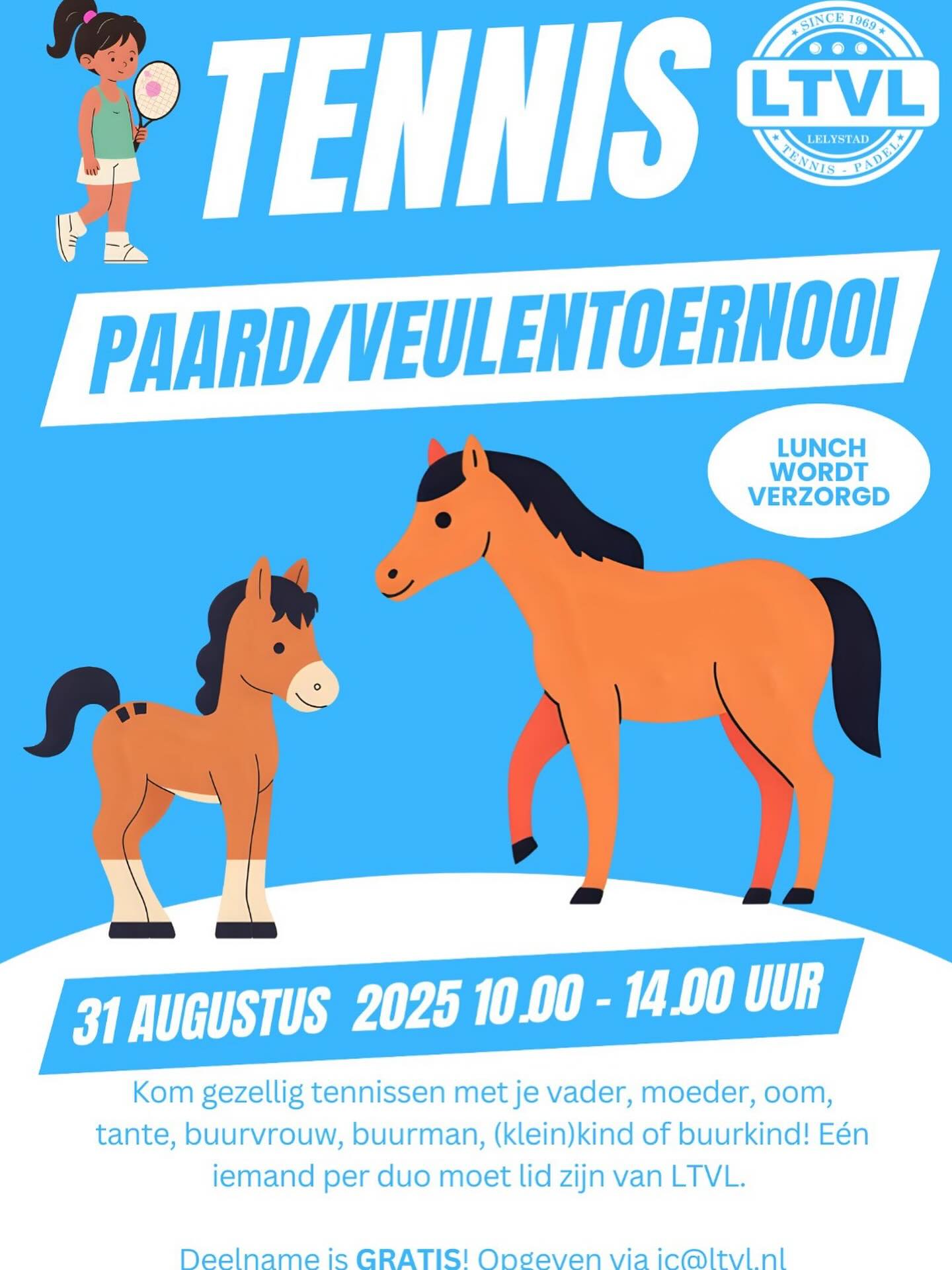 De JC heeft niet stilgezeten in de vakantie en heeft alweer een leuke activiteit gepland om in de agenda te zetten 🎉🎾☀️.
