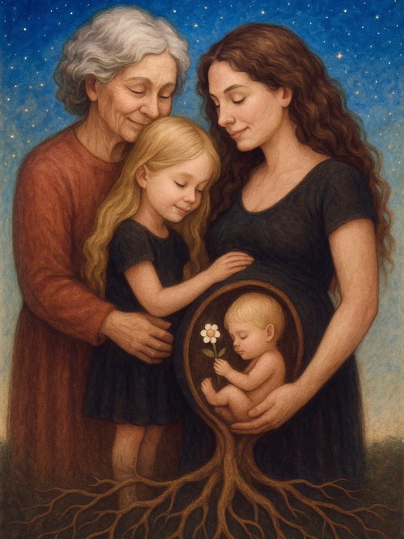 This came up during one of my private sessions this week and felt called to share 💙
A deep conversation about ancestral healing about how the echoes of our lineage live within us, and how vital it is to pause, to listen and to transform what no longer serves ✨
So often, the stories that run through our family lines, unspoken pain, inherited patterns, silenced truths, continue until someone bravely decides to heal them.
This post is a reflection of that awareness.
A remembering.
A call to honour where we come from, while also choosing where we are going.
Ancestral Love, Ancestral Healing 🧡
A mother’s love is timeless—passed down like a sacred whisper from womb to womb, heart to heart💚
Before we ever take our first breath, our journey has already begun.
When a woman is just four months in the womb, all the eggs she will ever carry are already forming within her.
This means we began as tiny seeds inside our mother, while she was still nestled in the body of our grandmother.
And she, too, was once held by hers.
Each of us has spent time inside the wombs of the women who came before us.
Their blood, their stories, their joys and their sorrows flow through us.
But within this thread lie patterns.
Some are blessings.
Some are burdens.
Generational pain, unspoken expectations, old beliefs—they can echo through the family line, repeating until someone chooses differently.
It is in this choosing that healing begins.
To break the cycle, to soften the wound, to change the story—we must summon great courage.
It’s not easy.
But within us lives the strength of all those who came before.
And when we choose healing, we don’t just heal for ourselves…
We heal for the daughters yet to come.
#AncestralHealing
#GenerationalHealing
#MotherLineWisdom #daughters
#WombToWomb #grandmother #mother #daughter #mothersanddaughters
#SacredLineage #HealingTheMotherLine #WeAreStardust #EarthAndStars
#CosmicFamily #SeedsOfTheWomb