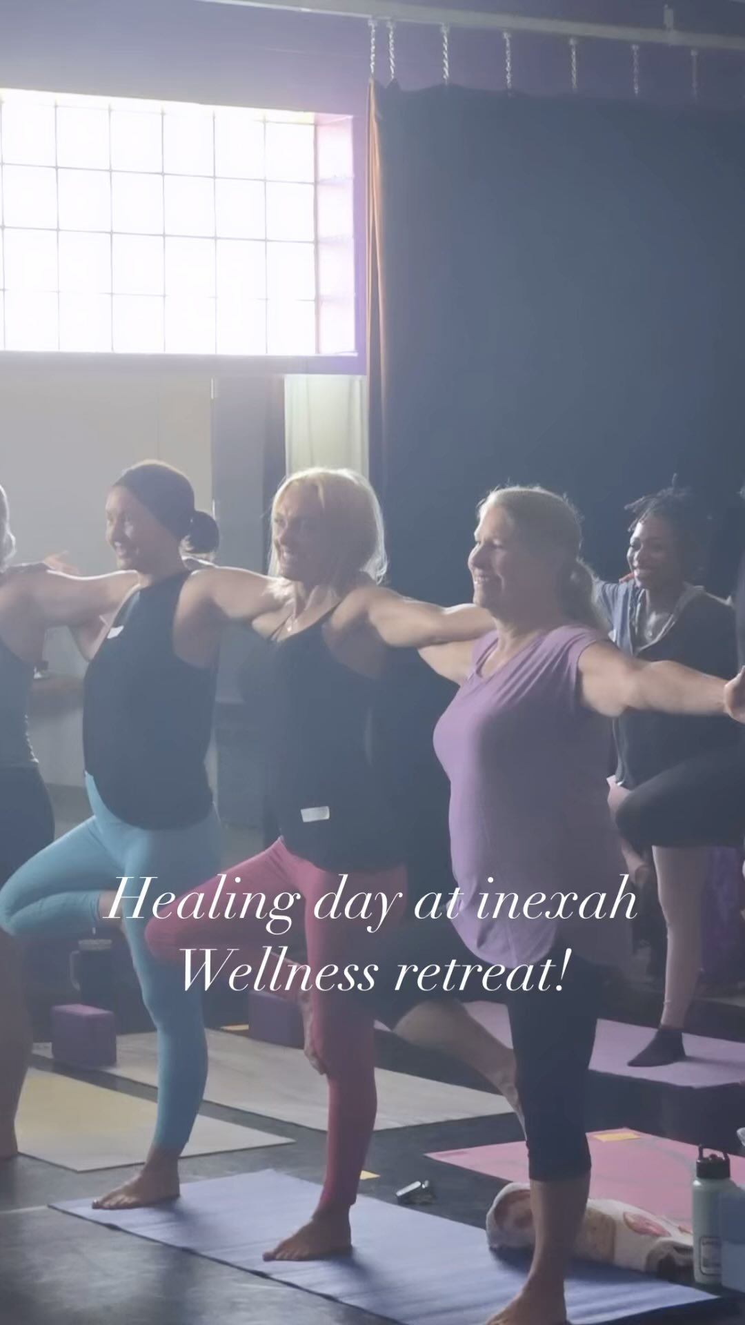 Lovely morning of yoga, group yoga, nutrition, and meditation!!! PS group yoga is FUN!! 🧘♀️🍉🌸