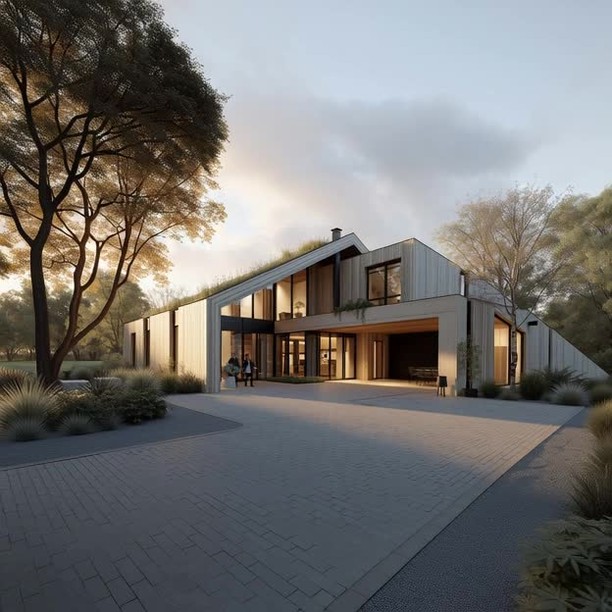 Where form meets sustainability 🌿
ㅤ
This detached eco home concept pairs sharp contemporary lines with a living roof and low-impact materials, designed for modern living with a lighter footprint.
.
.
.
#EcoHome #SustainableDesign #ModernArchitecture #LivingRoof #LowImpactLiving #ContemporaryHome #FutureBuilt #DesignWithPurpose