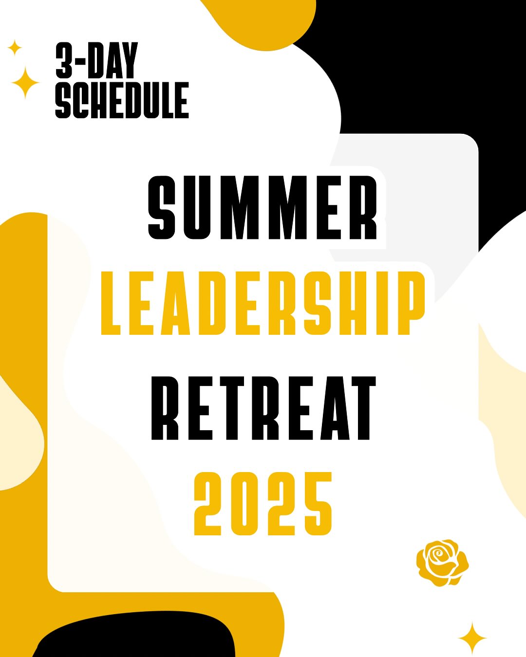 Here is what you can expect this weekend for our annual Summer Leadership Retreat 🖤💛
#kdpnas