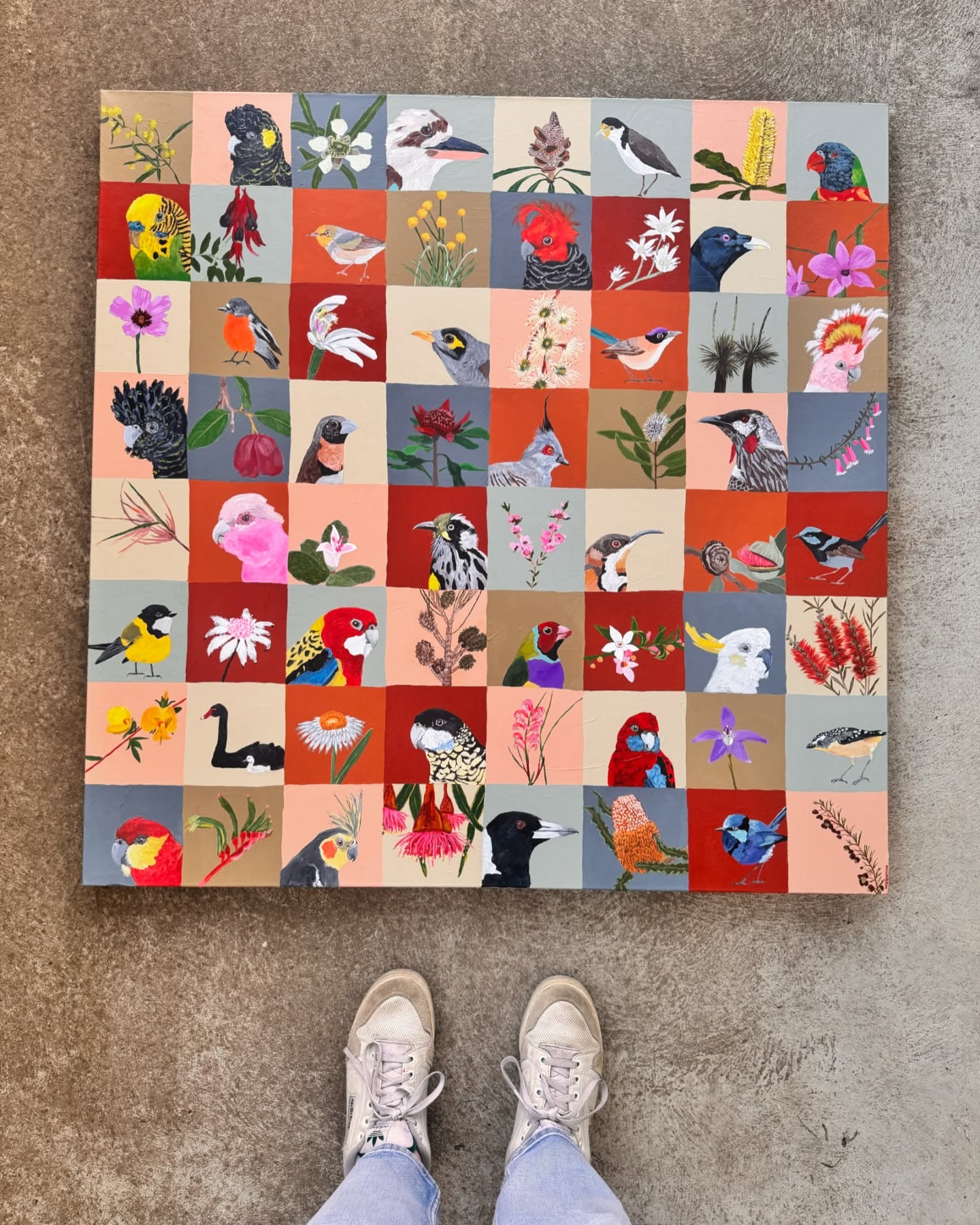 Native Australian birds and plants 64 of them to be exact. Kookaburra, Magpie, cockatoos and Fairy wrens all the much loved Australian birds but I’ve also included some not so well known birds like the Chestnut-breasted Mannikin.
And who knew there was a plant called Bacon and Eggs.
Available Friday 7pm✨