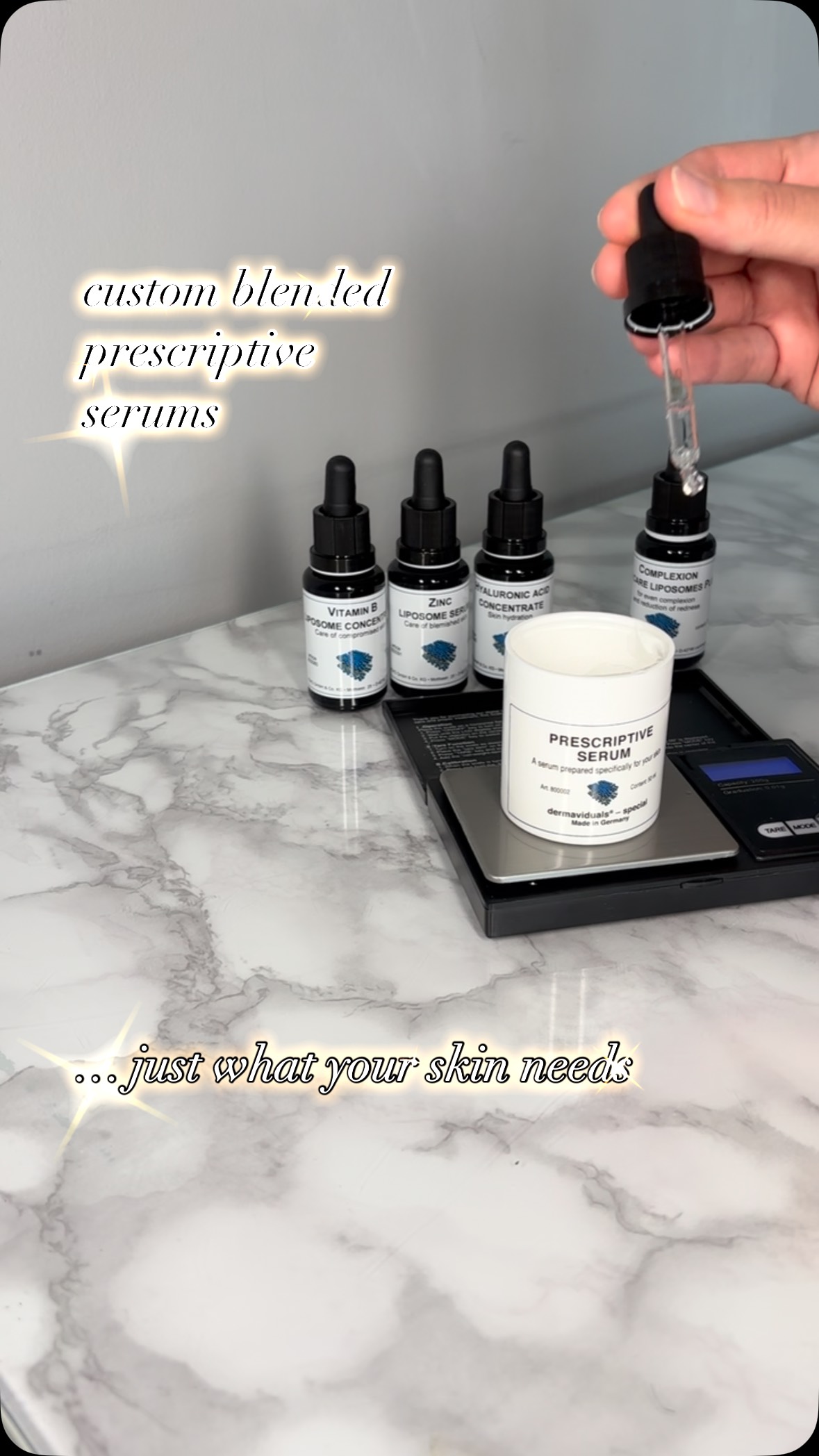My perfect kind of mixing, creating a concoction of nutrient dense goodness for my client today. Working on redness, skin barrier repair, pigmentation and breakouts.
✅ CM Glucan
✅ Hyaluronic Acid
✅ Niacinamide (Vitamin B₃)
✅ Tranexamic Acid
✅ Vitamin B Complex
✅ Zinc
#skincoach #skincareroutine #customskincare #dermaviduals