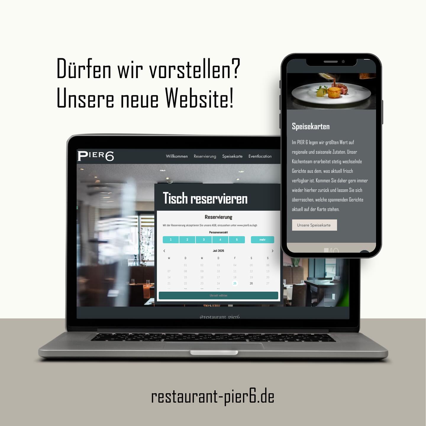 Ab sofort online - unsere völlig neue Website.
Schau mal rein, wir freuen uns auf dich!