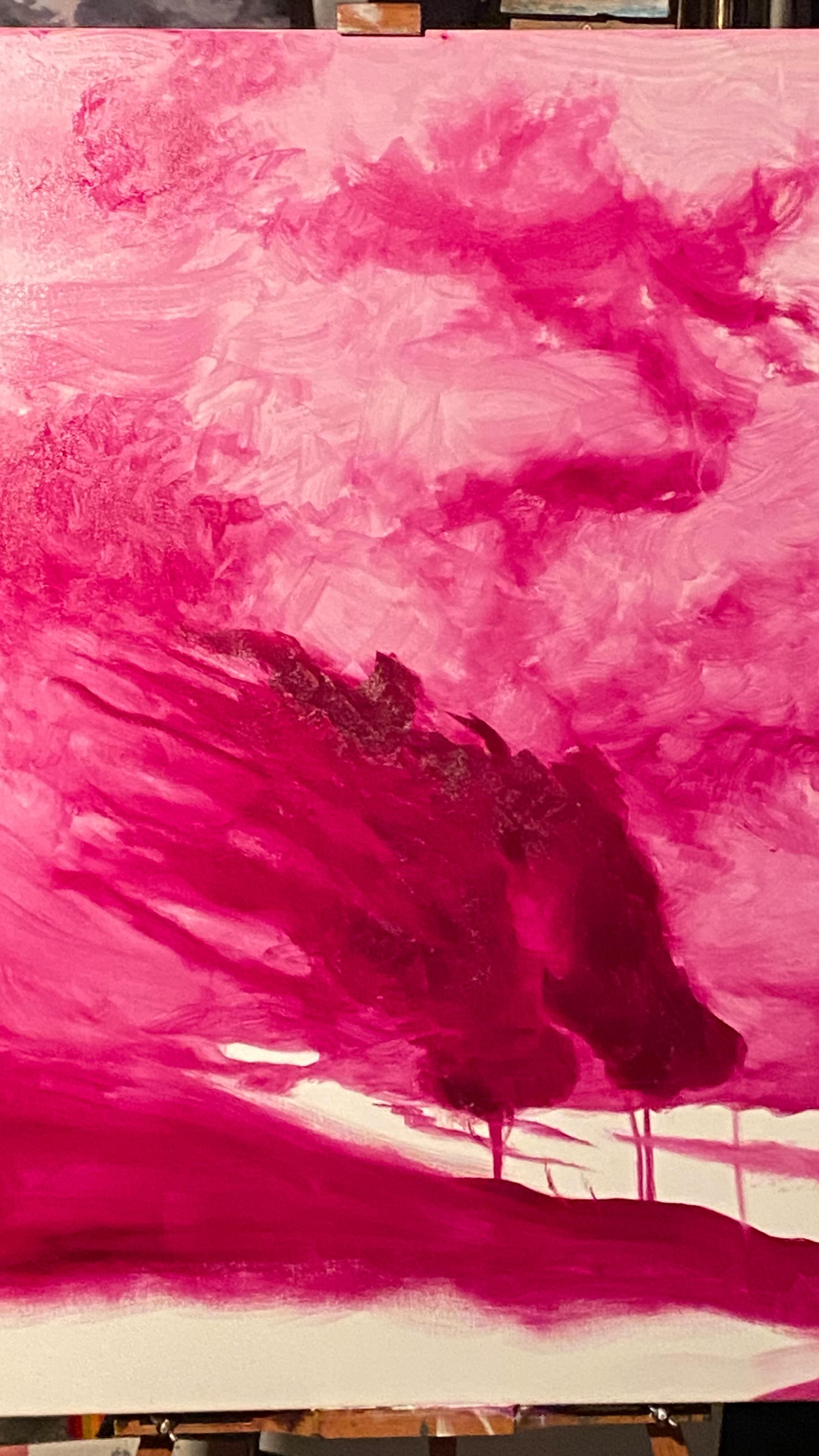 Transparent oils are so valuable for drawing the light in to bounce off the opaque chalkiness of the gessoed canvas and reflect back out from the image. I have been absorbed in creating works of as pure colour as possible and limited use of white. This most closely resembles the nature of light, which is transparent. I have been underpainting in this glorious red violet, and now I have 3 canvases underpainted and ready to build n top of. I can’t wait to see what the colour adds to the atmosphere in the painting. Two of the works in progress are part of my current body of work I’m titling ‘Night Ride’. Two more of them appear on the easel behind this one… I love a rolling practice!
#lyndasampsonart #archive #outsiderart #australianartist #mypaintings #oilsoncanvas #artarchive #australian_red_violet #workinprogress #wip