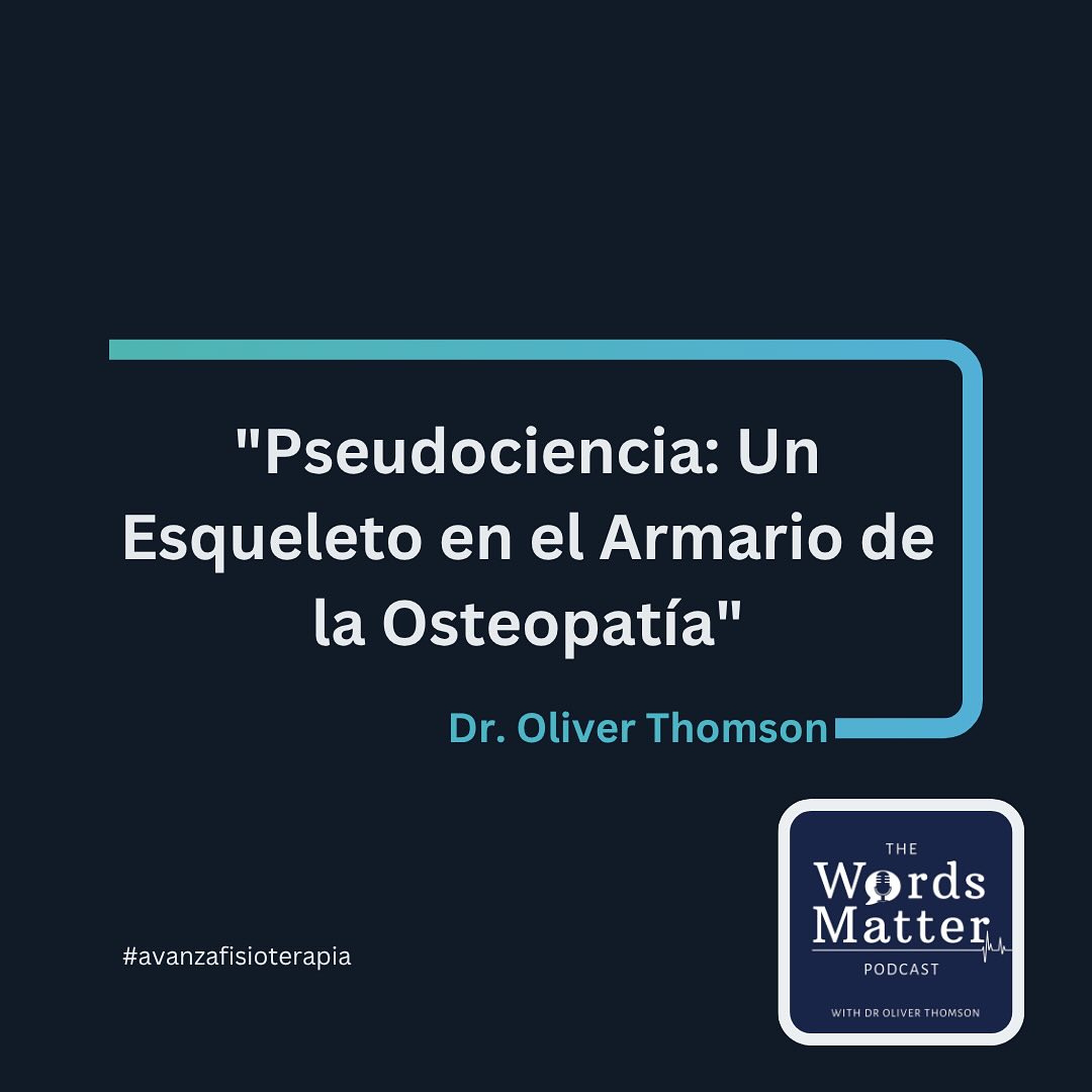 🧑🏻⚕️El Dr. Oliver Thomson en su artículo “Pseudociencia: Un Esqueleto en el Armario de la Osteopatía”
📑Aborda cómo la pseudociencia afecta la osteopatía, analizando sus impactos en la atención al paciente, la profesión y la sociedad.
👋🏽Destaca la importancia de que los osteópatas (fisios y profesionales de la terapia manual)se actualicen con la ciencia actual, adopten un enfoque crítico y se involucren en la investigación.
🍎A través de su trabajo y su “Words Matter Podcast”, el Dr. Thomson sigue promoviendo un enfoque basado en la evidencia para garantizar una osteopatía segura y de alta calidad.
🌿Años de seguirlo, escucharlo y prepárame con el, han pulido mi forma de razonamiento clínico y sobre todo humano en mi profesión.
#Osteopatía #Pseudociencia #Investigación #AvanzaFisioterapia #wordsmatterpodcast #oliverthomson #evidencia #vamospormás