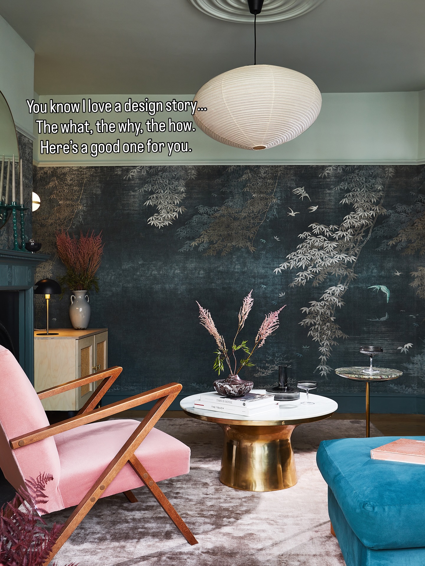 MEANINGFUL DESIGN… that was just meant to be
You know I love to chat on about the design story – the how, what, and most importantly… the why. So here’s a good one for you.
There’s so much love, thought (and yes, obsessive sourcing) that goes into every design. It’s never just about what looks good – or what fits the scheme. It’s about finding pieces our clients truly connect with. The ones they’ll still love in ten years’ time.
And sometimes, you get to know a client so well… you just know. That gut feeling – “they’re going to love this” – before you’ve even hit send. (And yes, I get very excited when that happens.)
This lounge was all about cocooning, escapism, and bringing in my client’s love of Japan in a way that felt rich, personal, and grown-up.
Then I found the mural.
Big investment. Bold choice. Tiny sample.
But I just knew. Sent it over, heart all excited...
And the magical bit… she was in Italy visiting a friend – and happened to be staying literally just streets away from the incredible (and only one worldwide) @wallanddeco showroom!
She sent me some snaps (SWIPE>>):
“I’ve just seen it in real life… I’m obsessed.”
Meant. To. Be. 🙌
We had it scaled to size, wrapped the whole room in it – and made sure every little bird landed in exactly the right spot. Because that’s the level of detail we love.
When it’s not just a room, it’s a story. And this one, it felt written in the stars. Love it when that happens!
Design & styling @andthentheywentwild
Photography @still_loljohnsonphotography
@itsmeelliegibson thank you for allowing me to feature you and your holiday snaps!
interior design London, bespoke interiors, thoughtful design, design that tells a story, personalised interiors, client-led interiors, meaningful design choices, curated home style